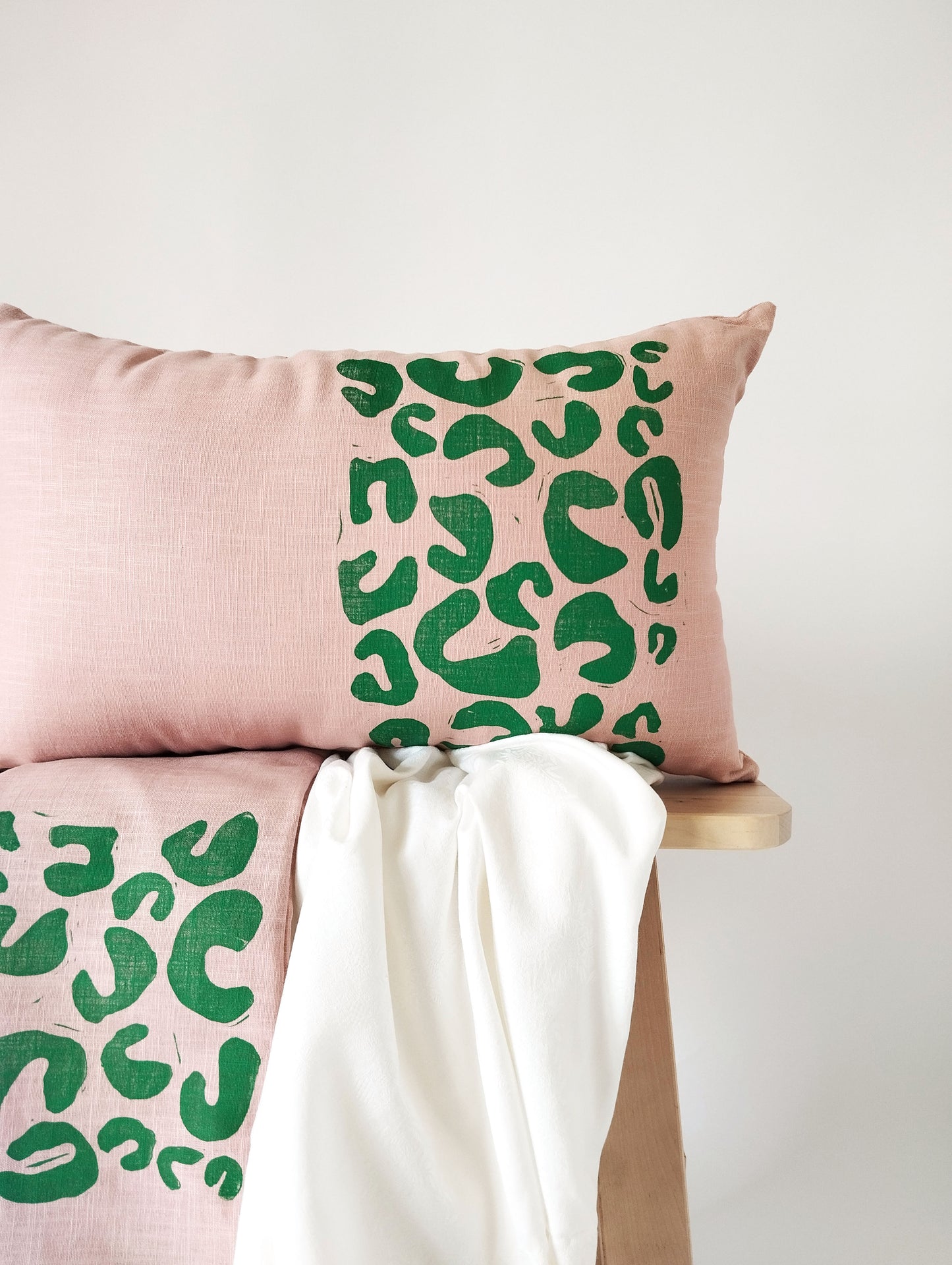 Colorful Animal Print Linen Pillow