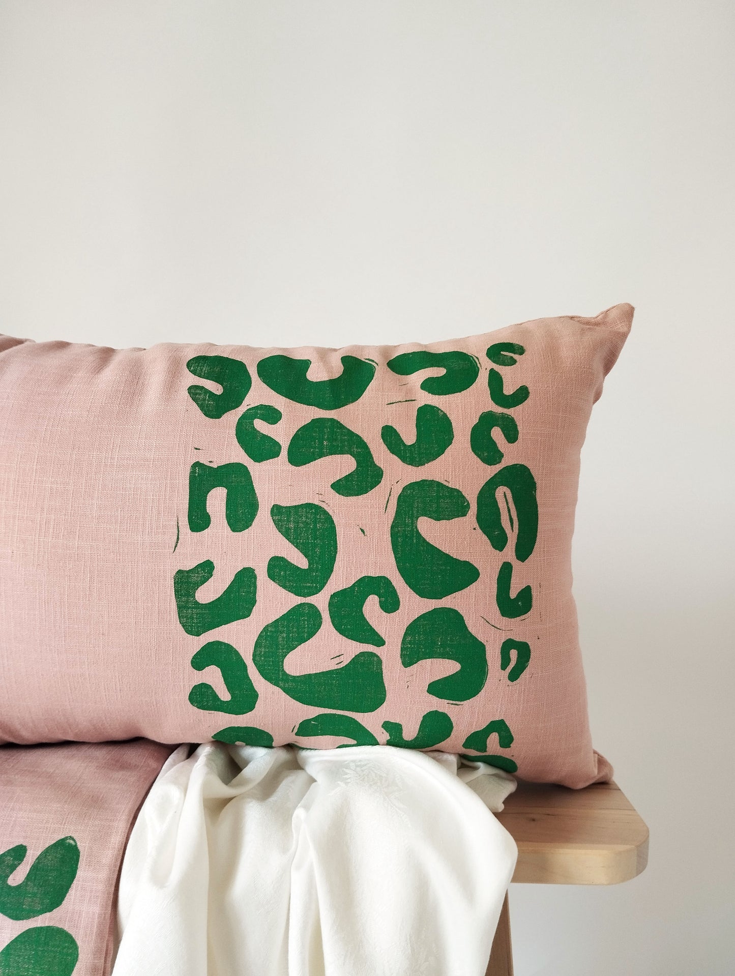 Colorful Animal Print Linen Pillow