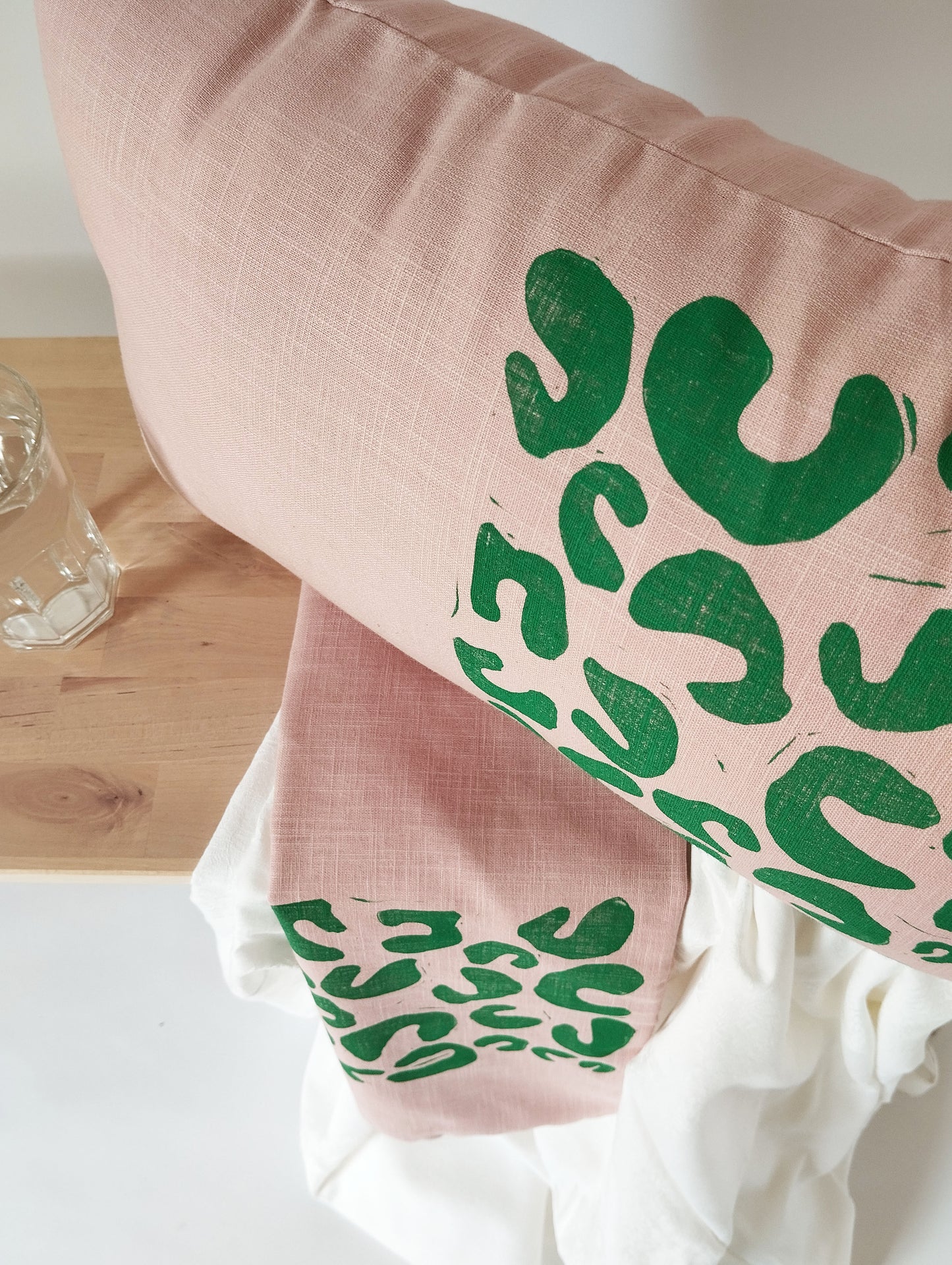 Colorful Animal Print Linen Pillow