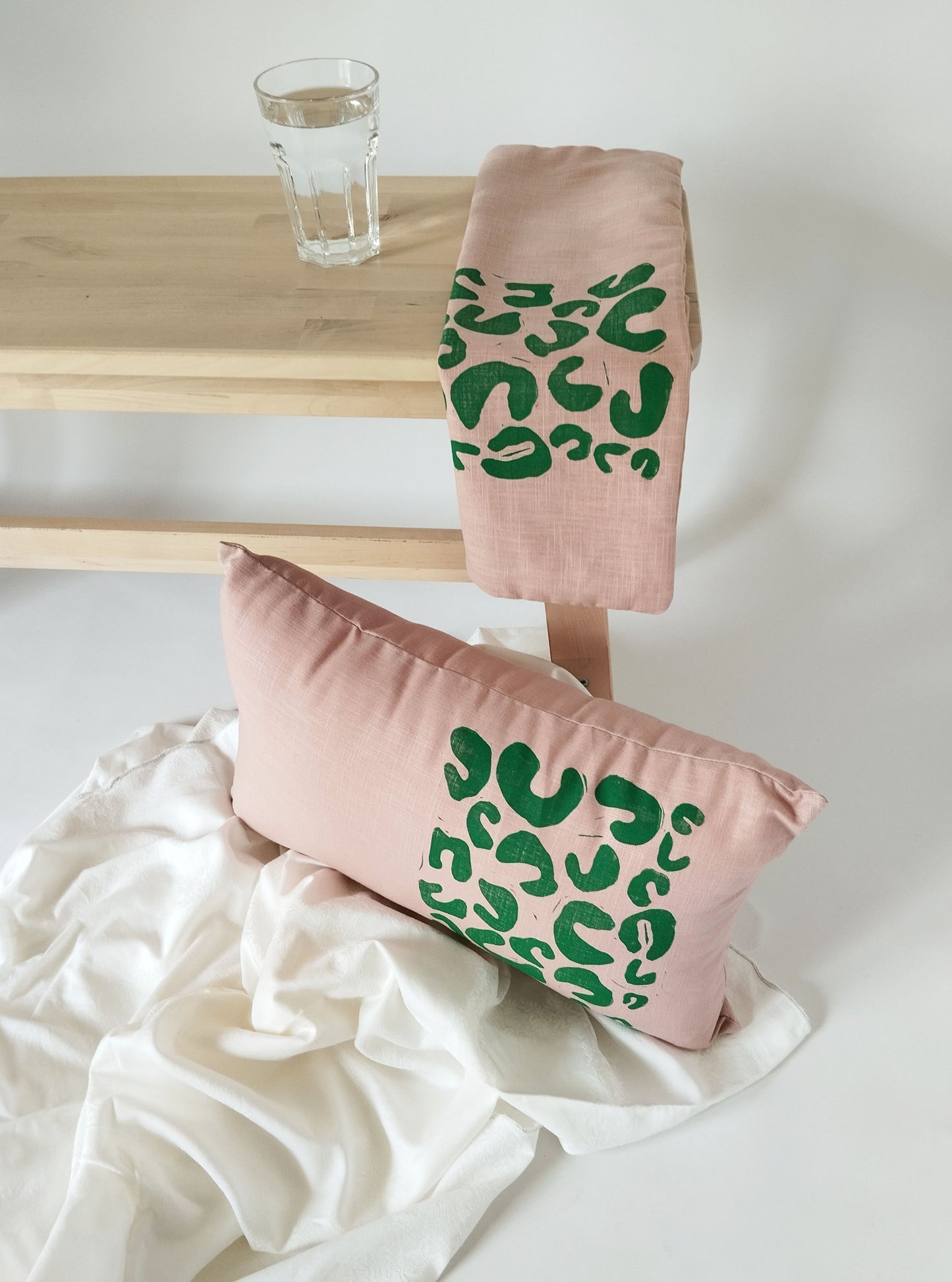 Colorful Animal Print Linen Pillow