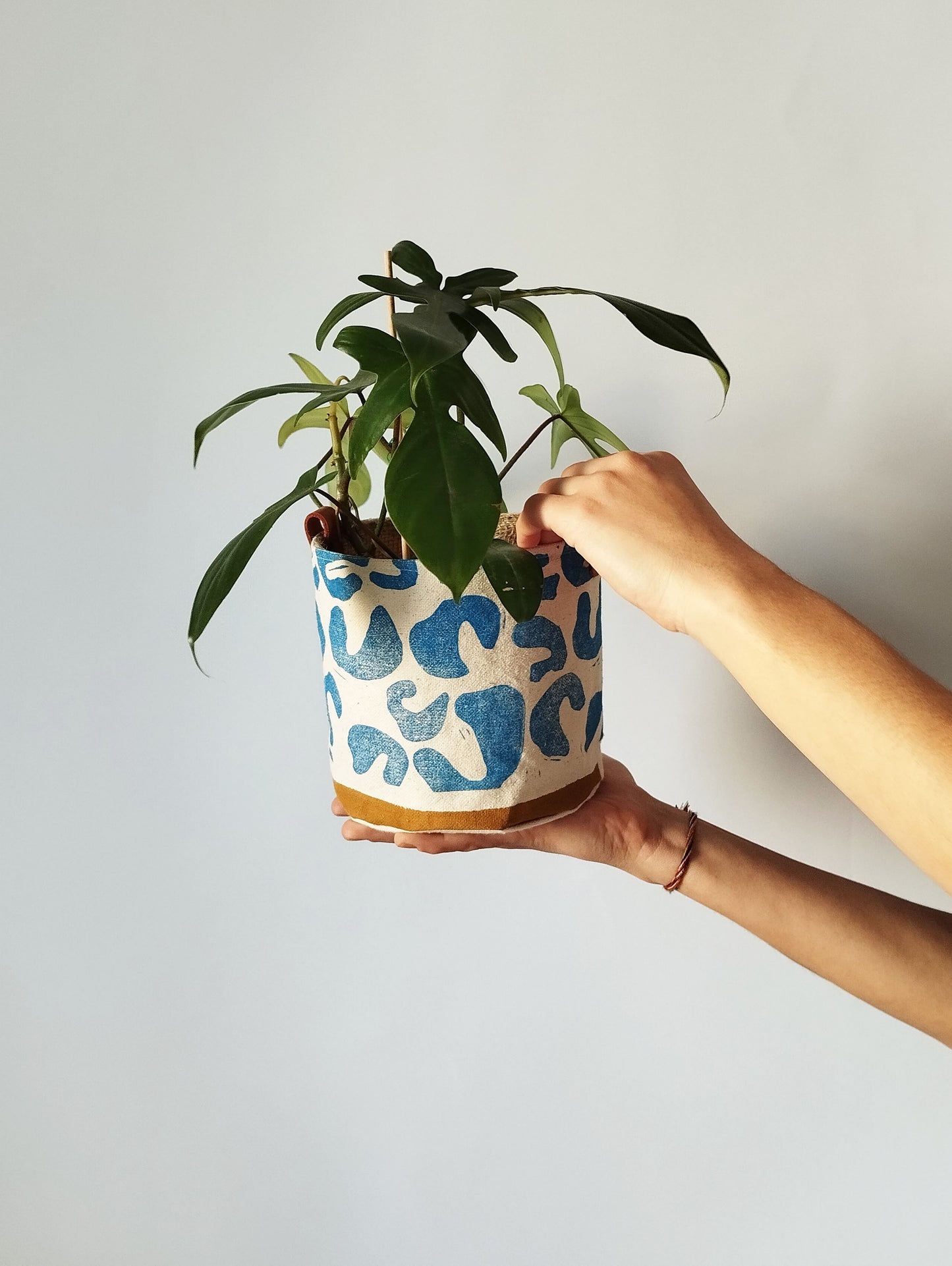 Patterned Fabric Planter