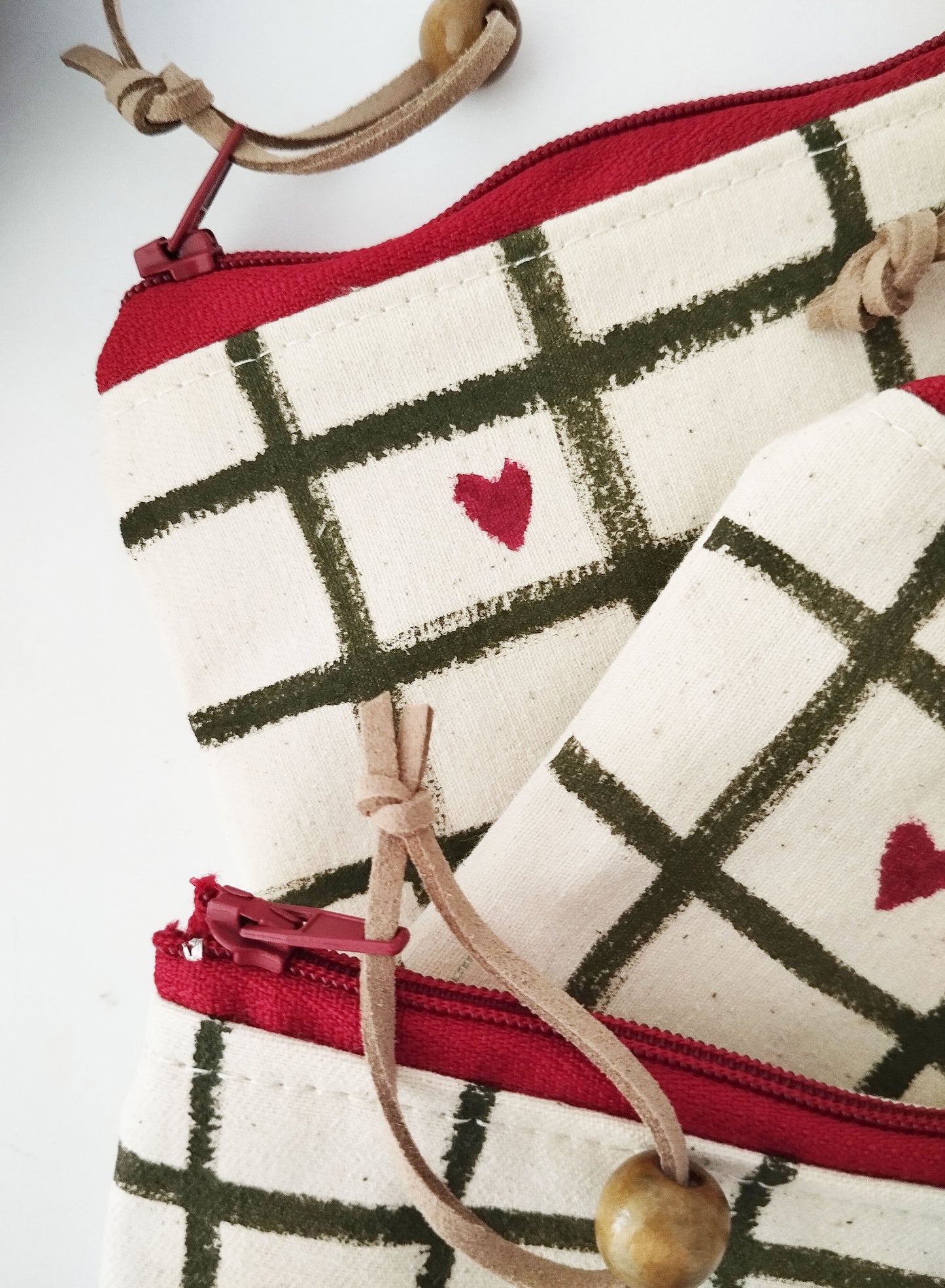 Fabric Purse with Charming Heart Design