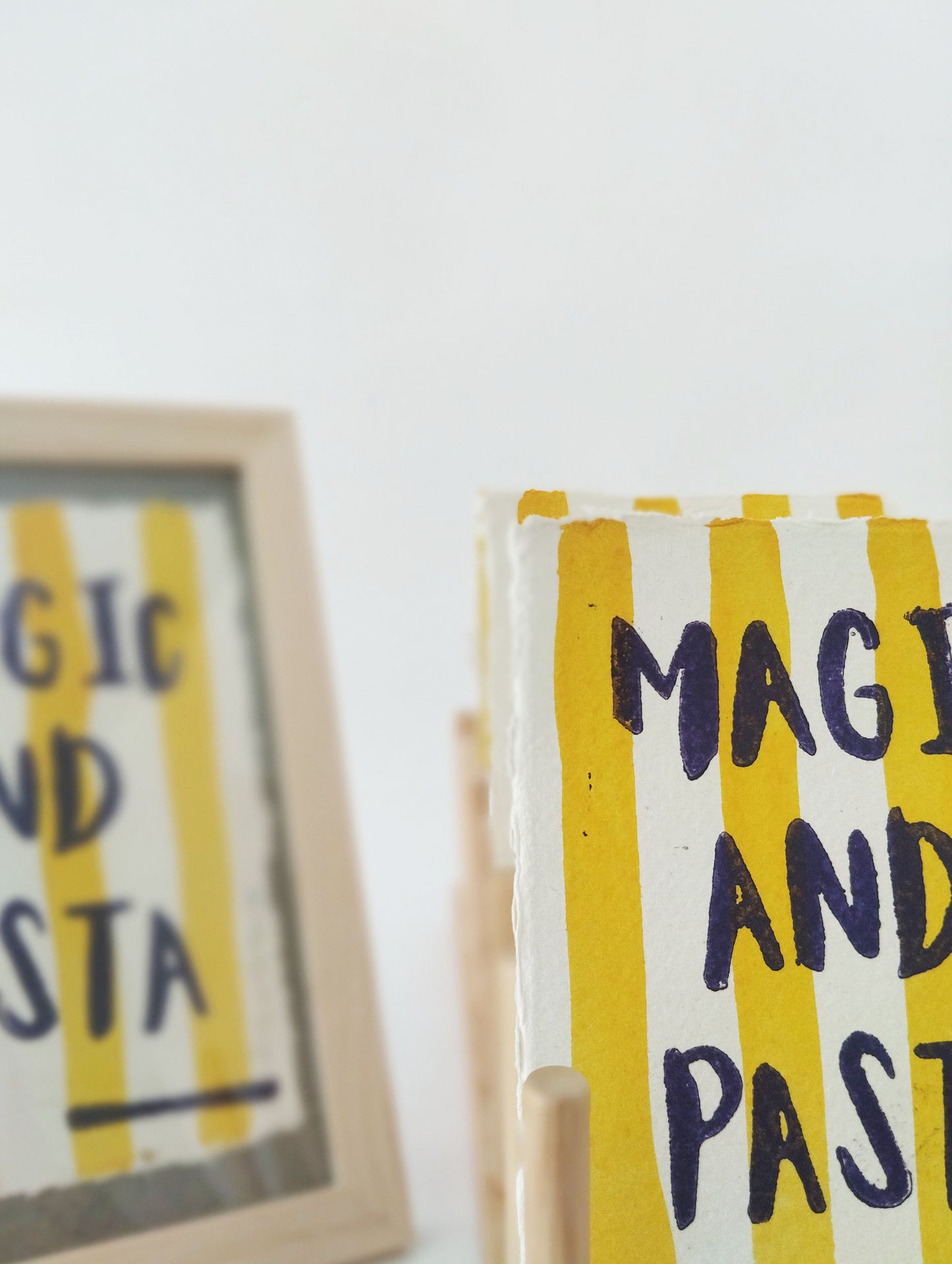 Magic & Pasta Original Linocut