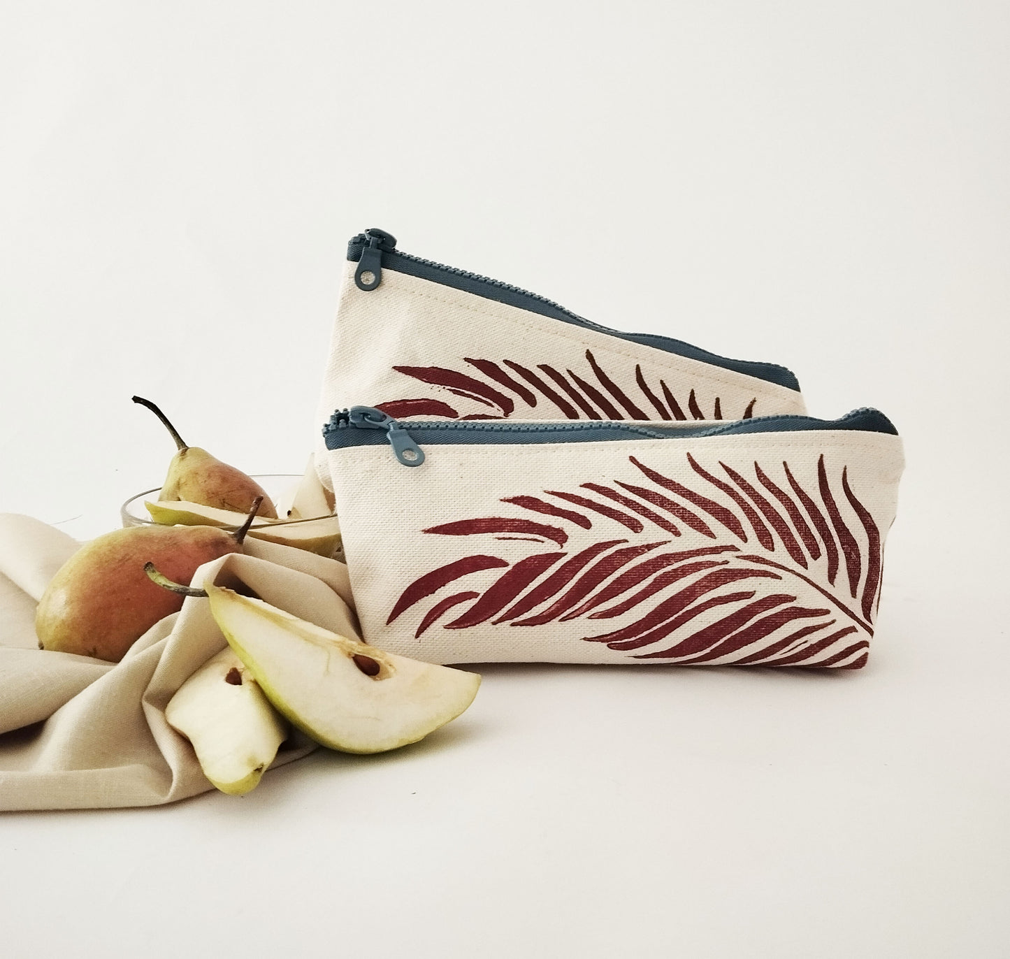 Modern Palm Leaf Make-up Bag