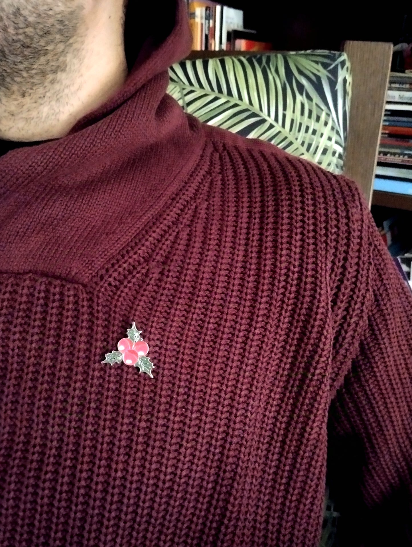 Χριστουγεννιάτικη Καρφίτσα Σμάλτου με Γκυ