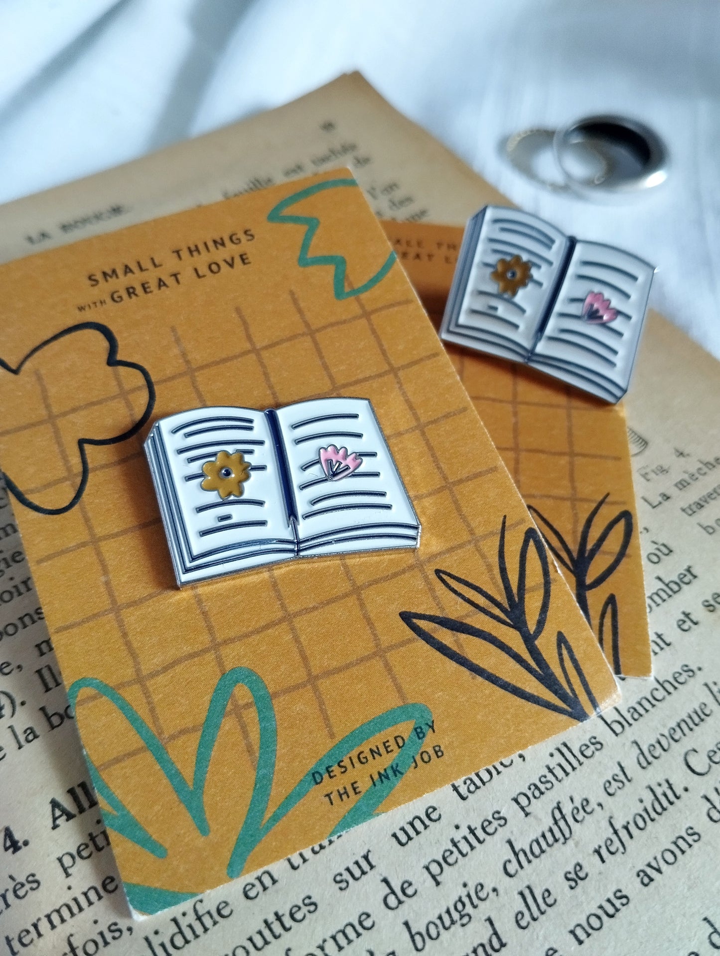 Cute Book Enamel Pin