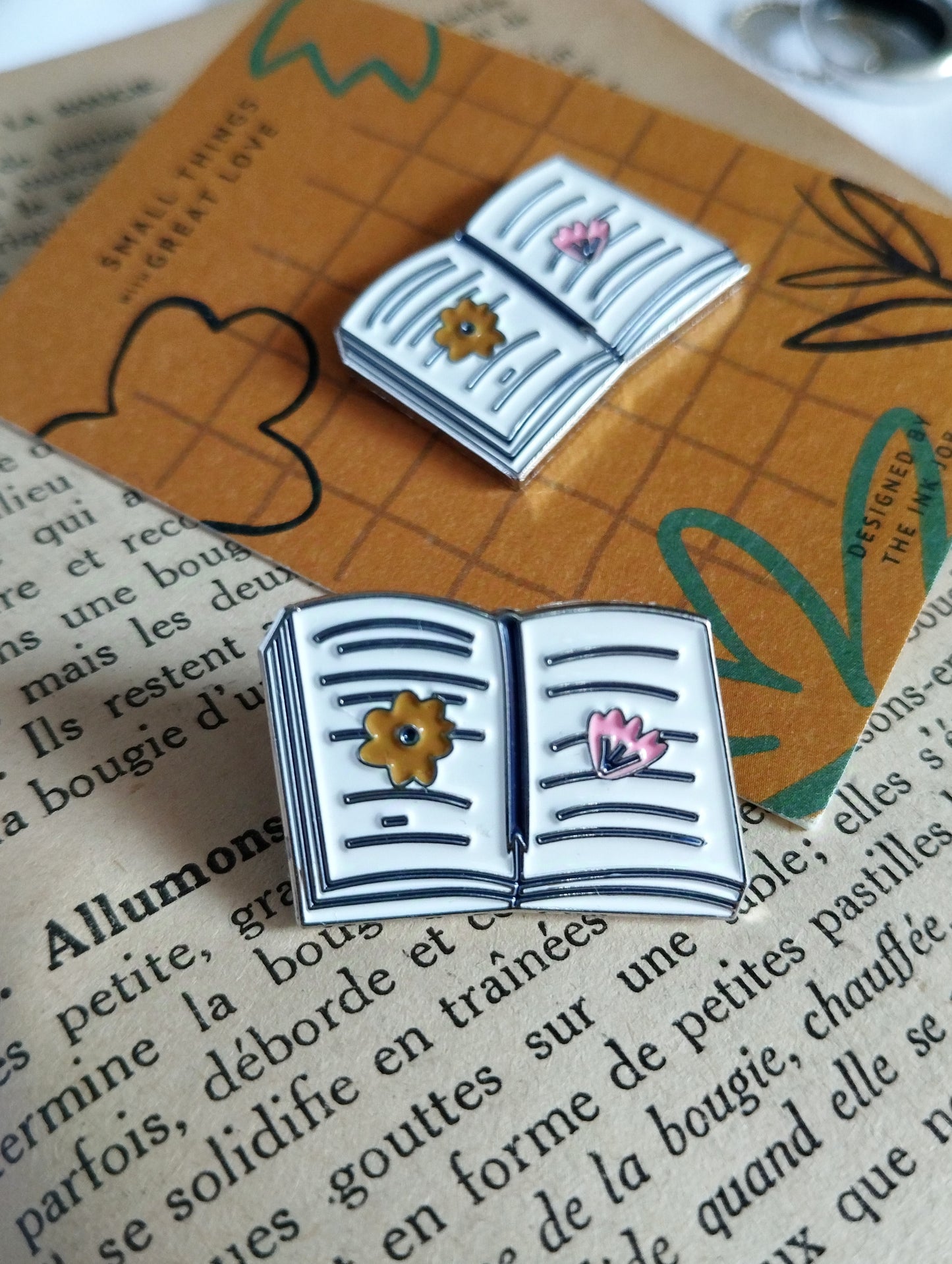 Cute Book Enamel Pin