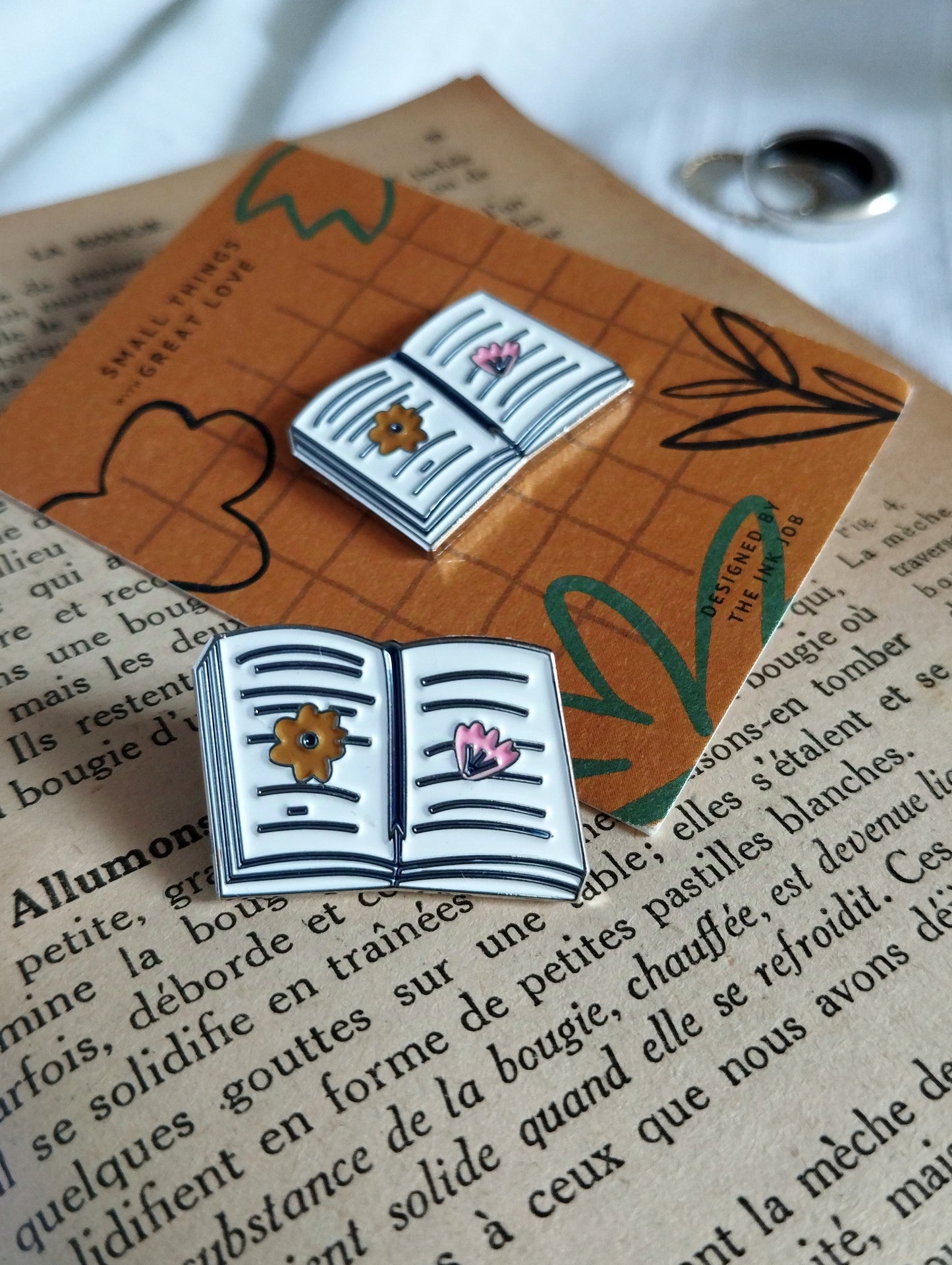 Cute Book Enamel Pin