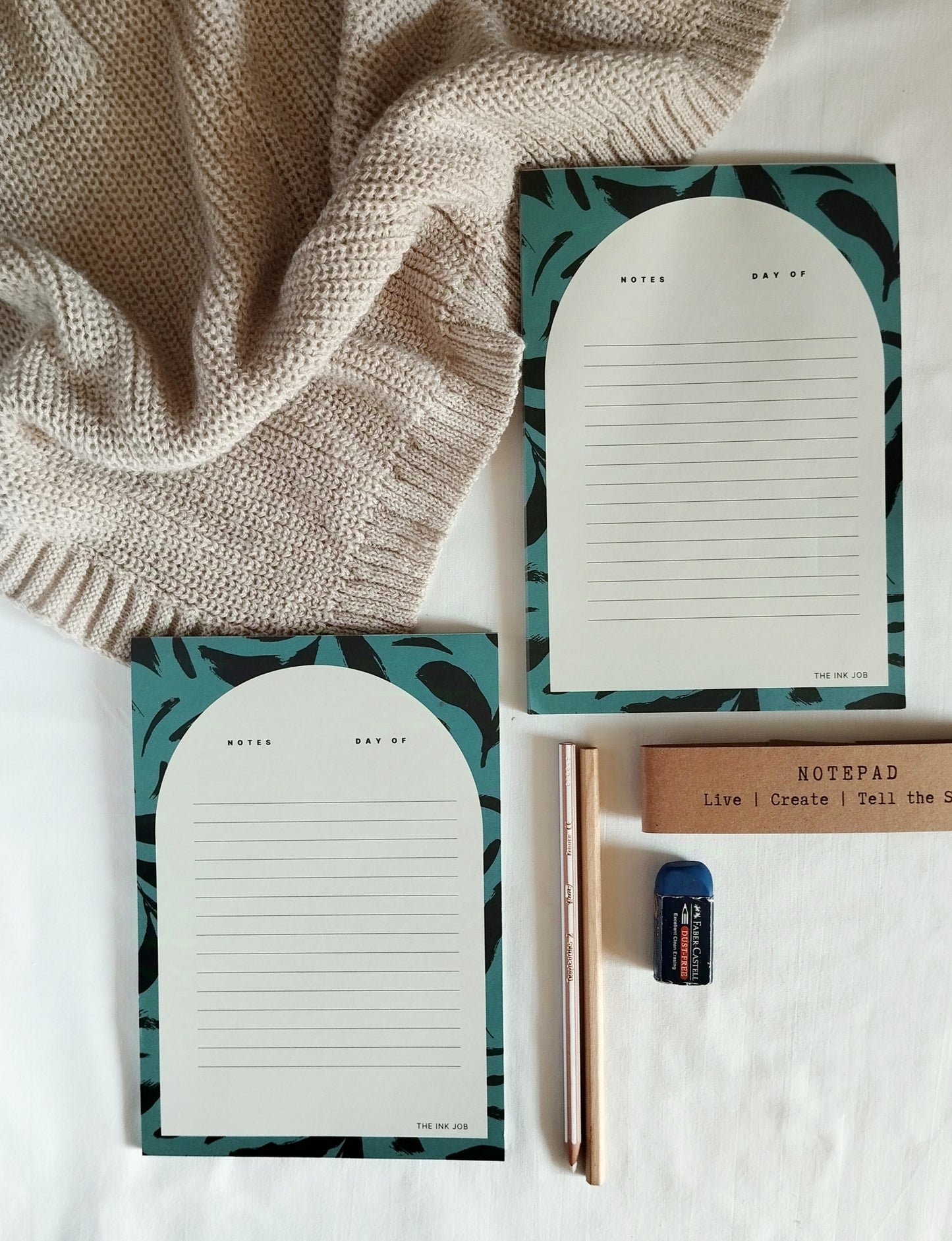 Elegant Turquoise Notepad