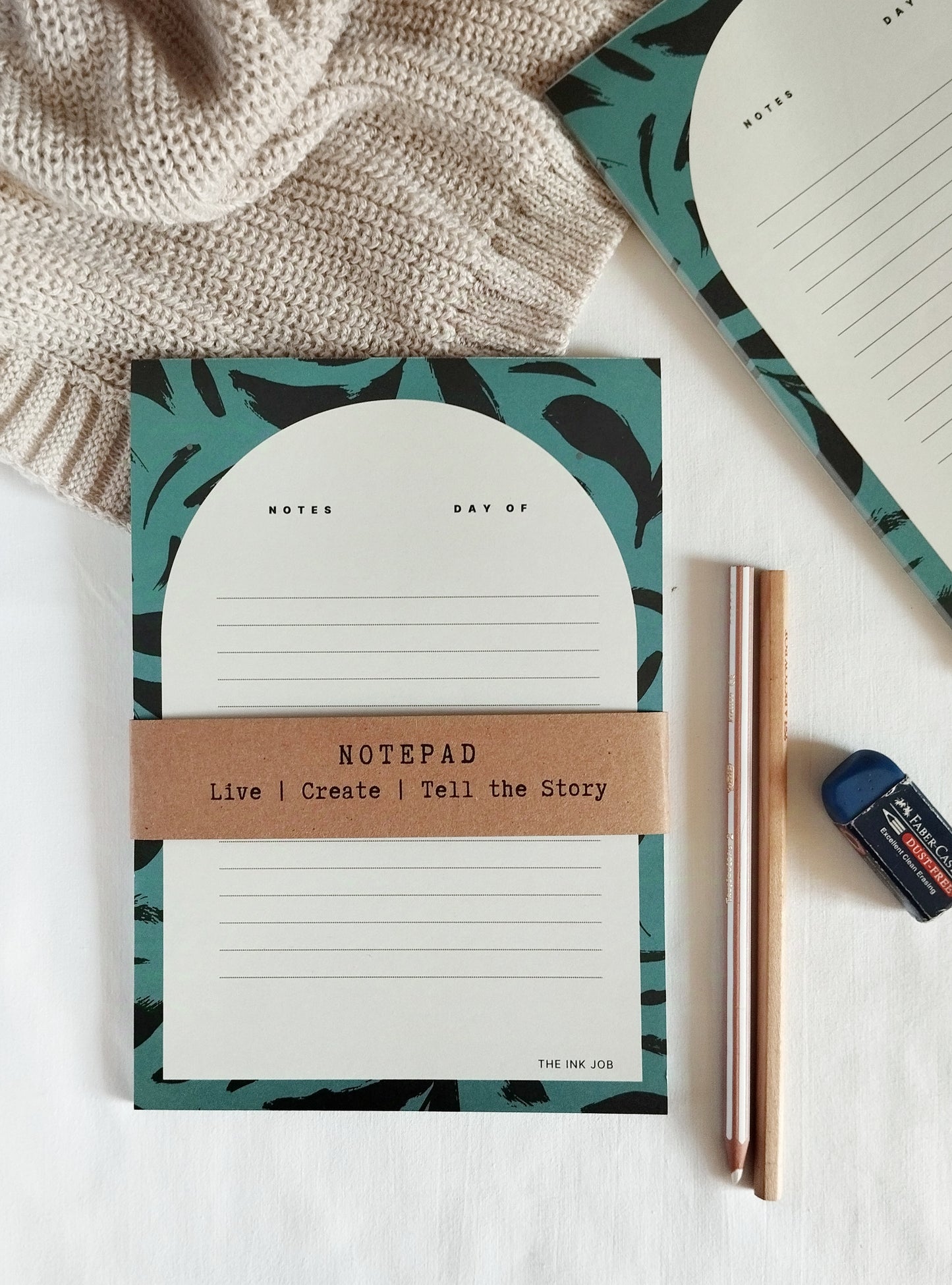 Elegant Turquoise Notepad