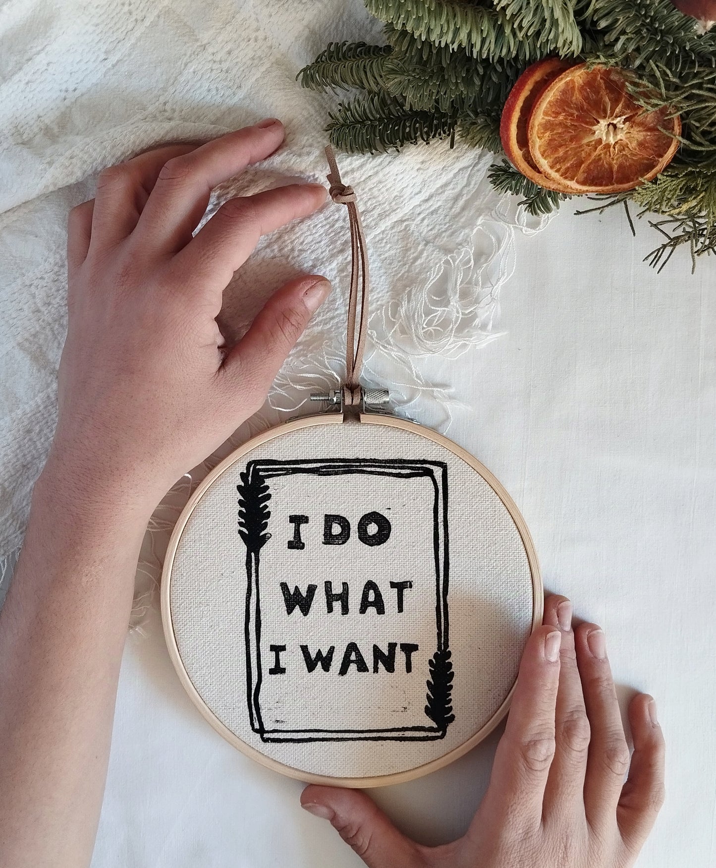 "I Do What I Want" Wall Hanging