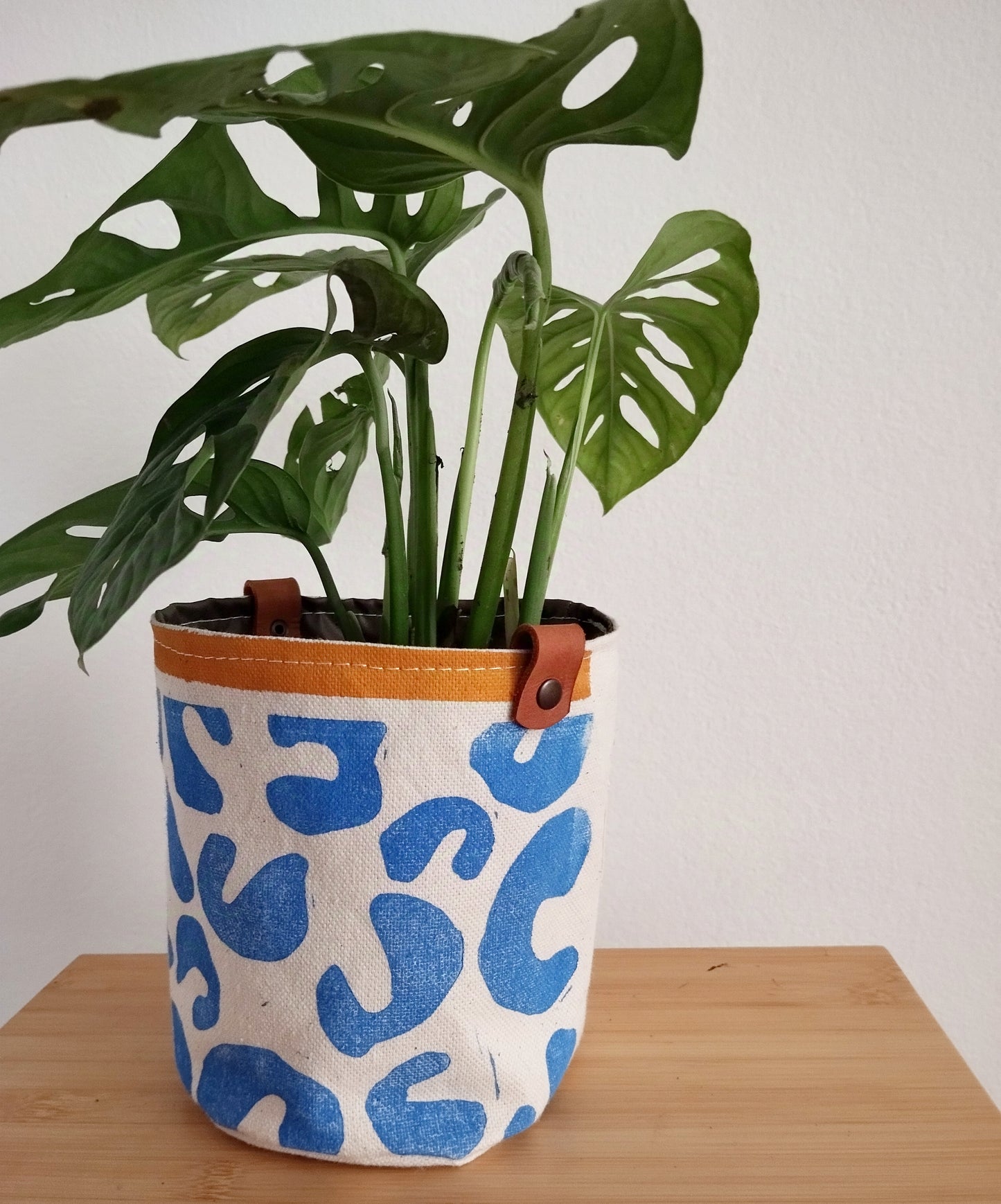 Funky Blue Fabric Planter