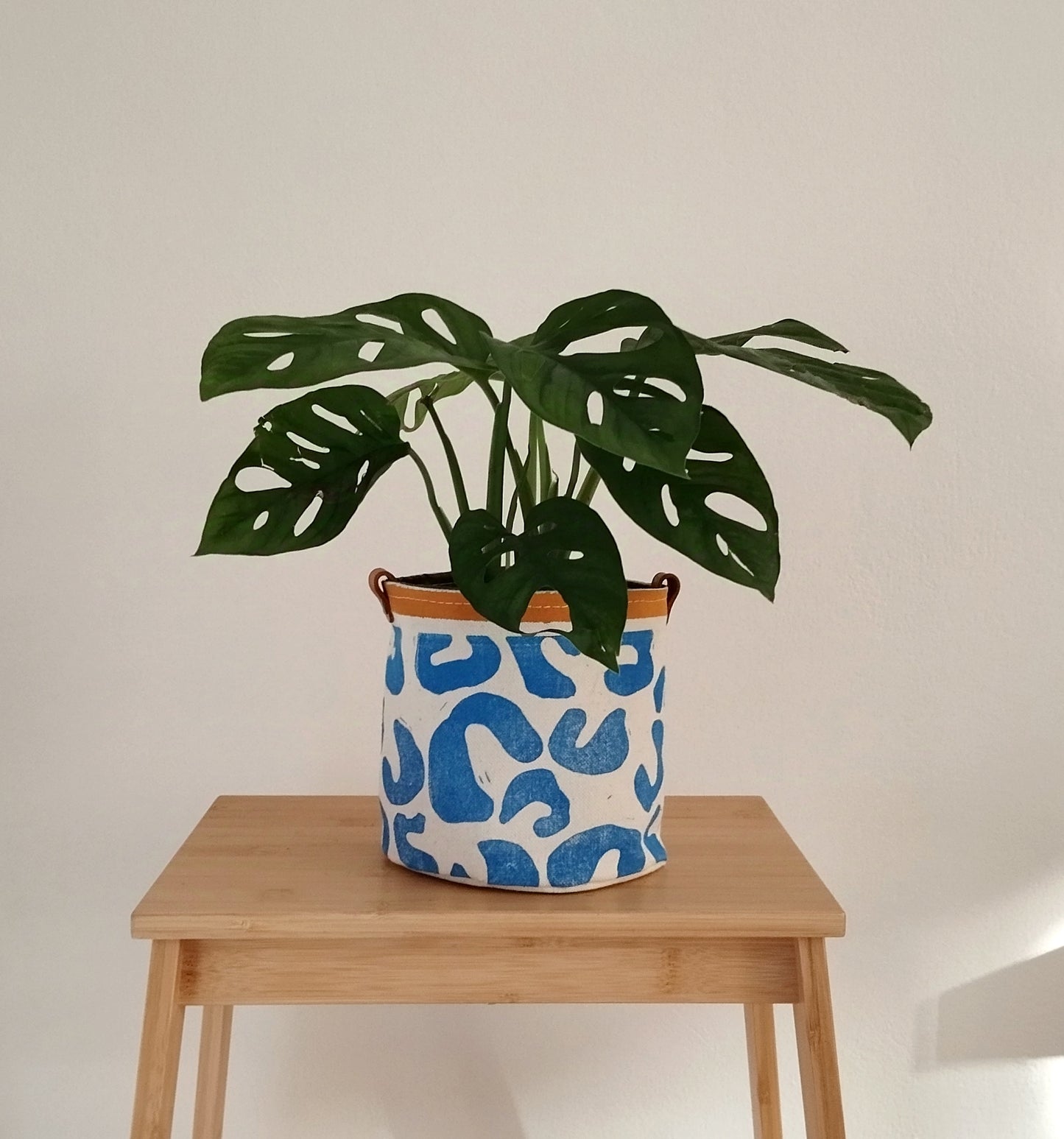 Funky Blue Fabric Planter