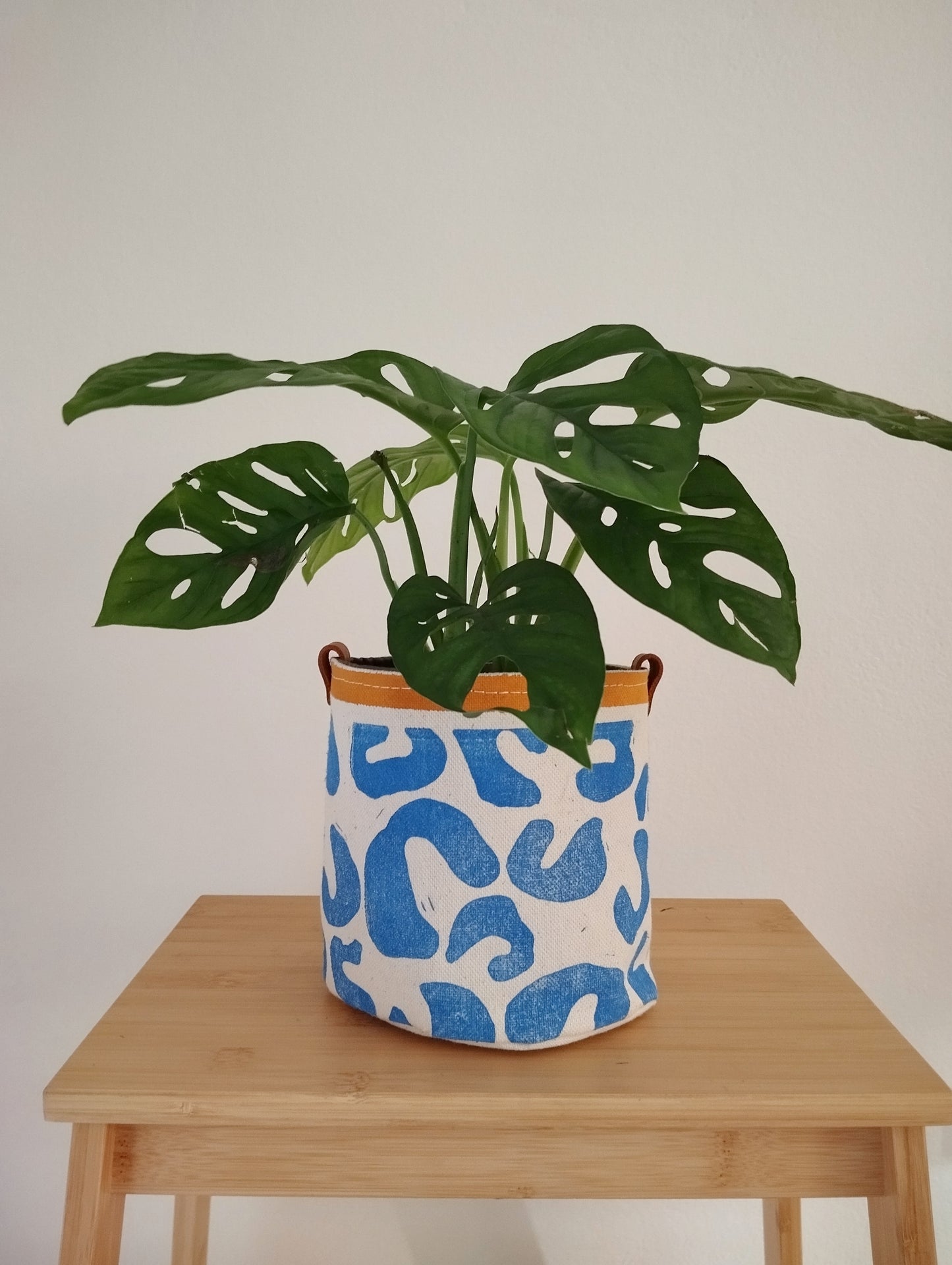 Funky Blue Fabric Planter