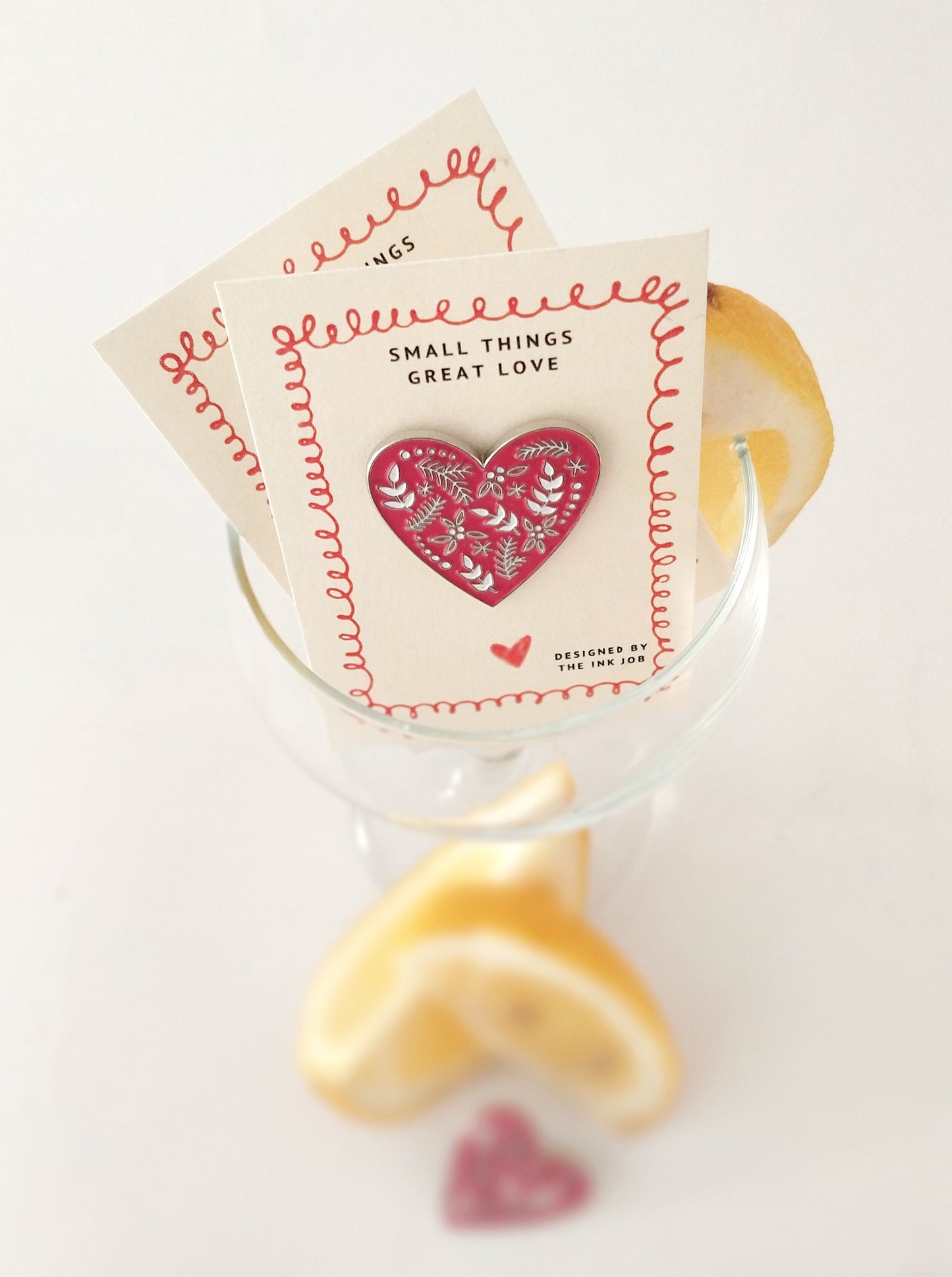 Enamel Pin Heart for Valentine's day