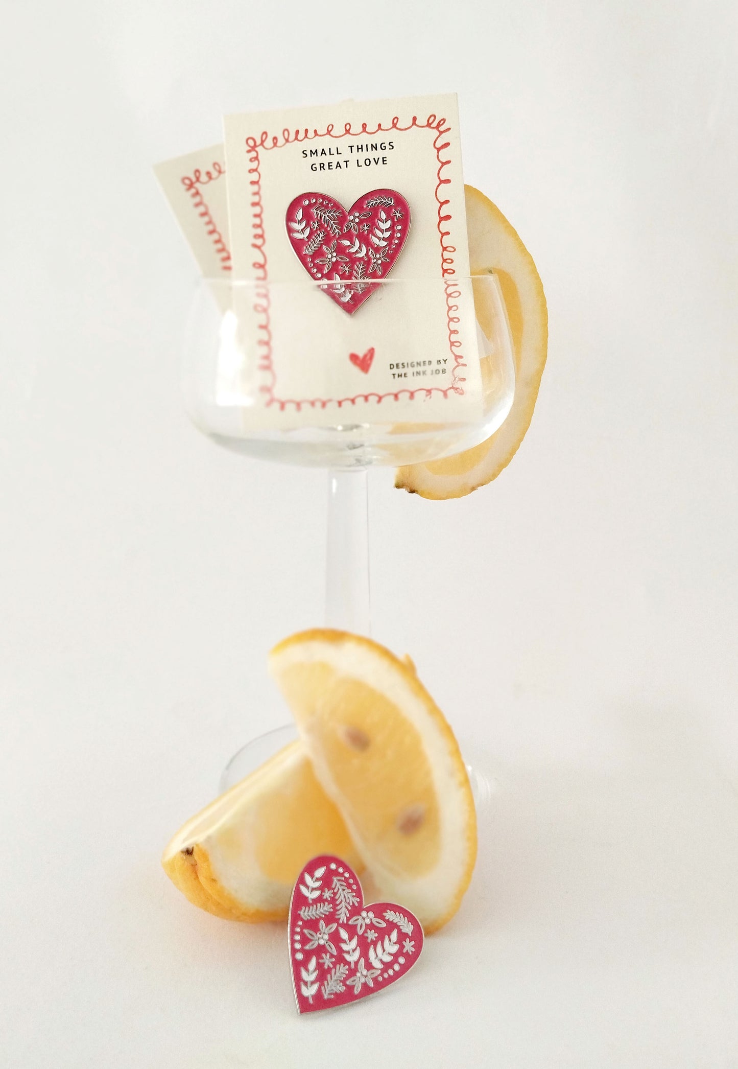 Enamel Pin Heart for Valentine's day