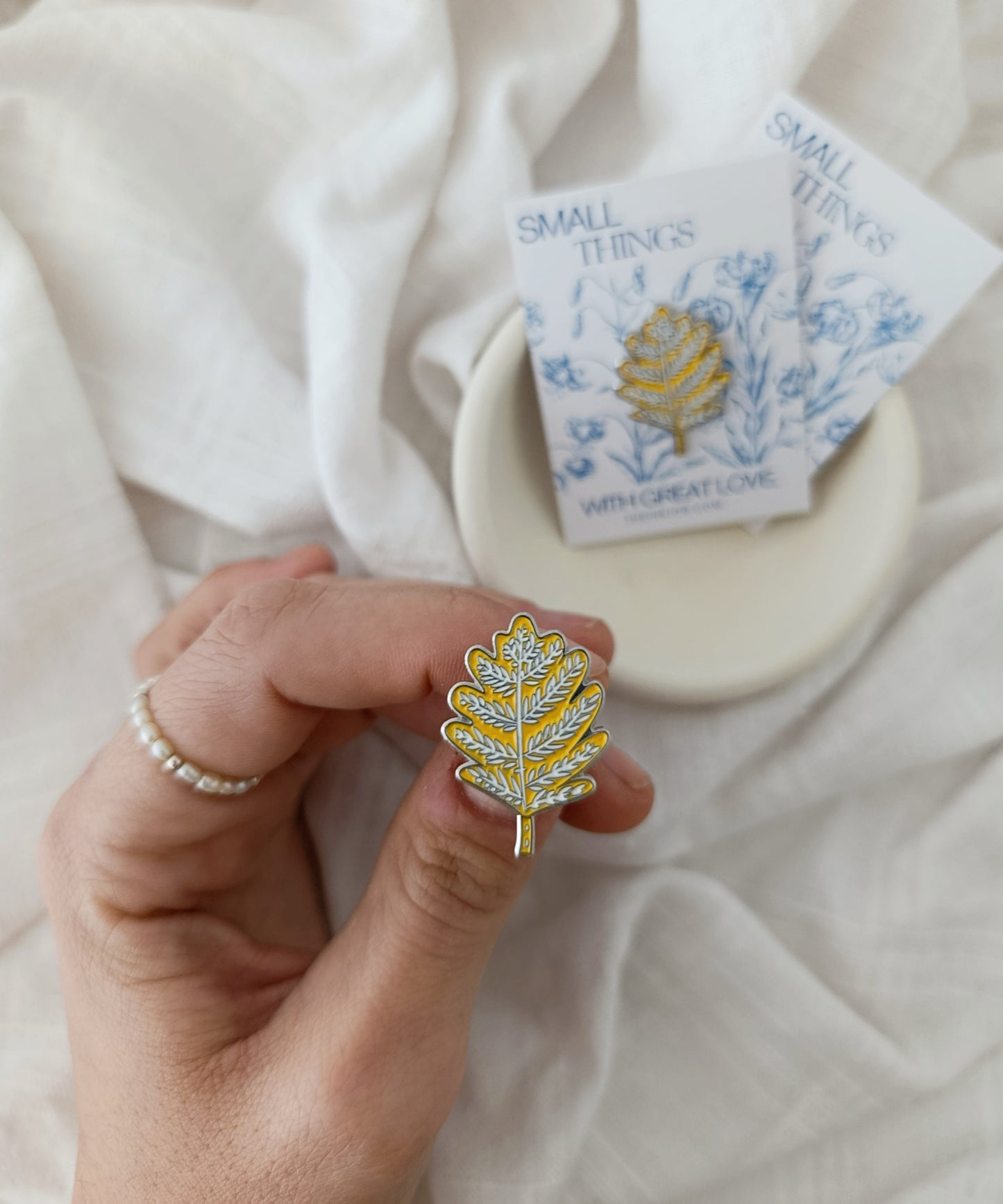 Oak Leaf Enamel Pin