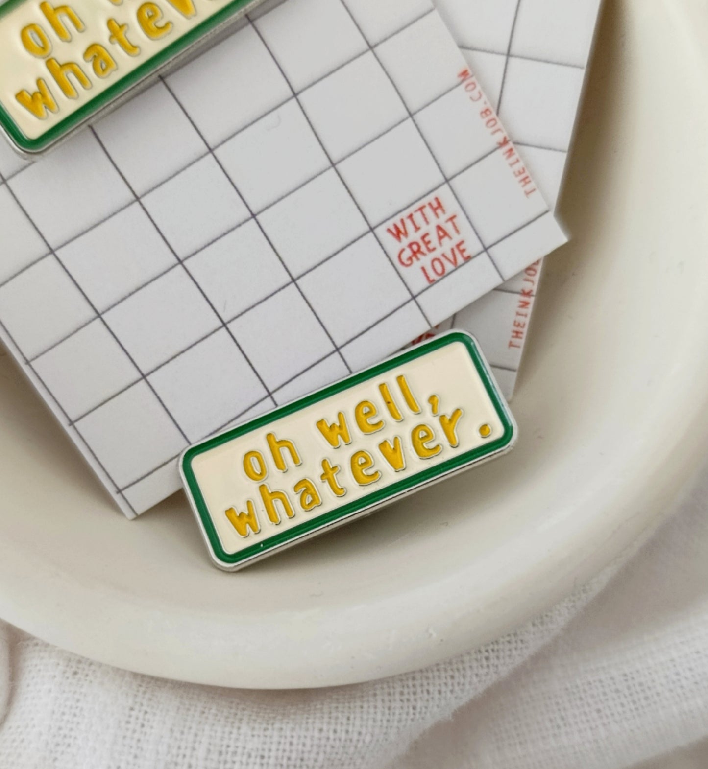 Whatever Enamel Pin - Funky Sarcastic Lapel Pin