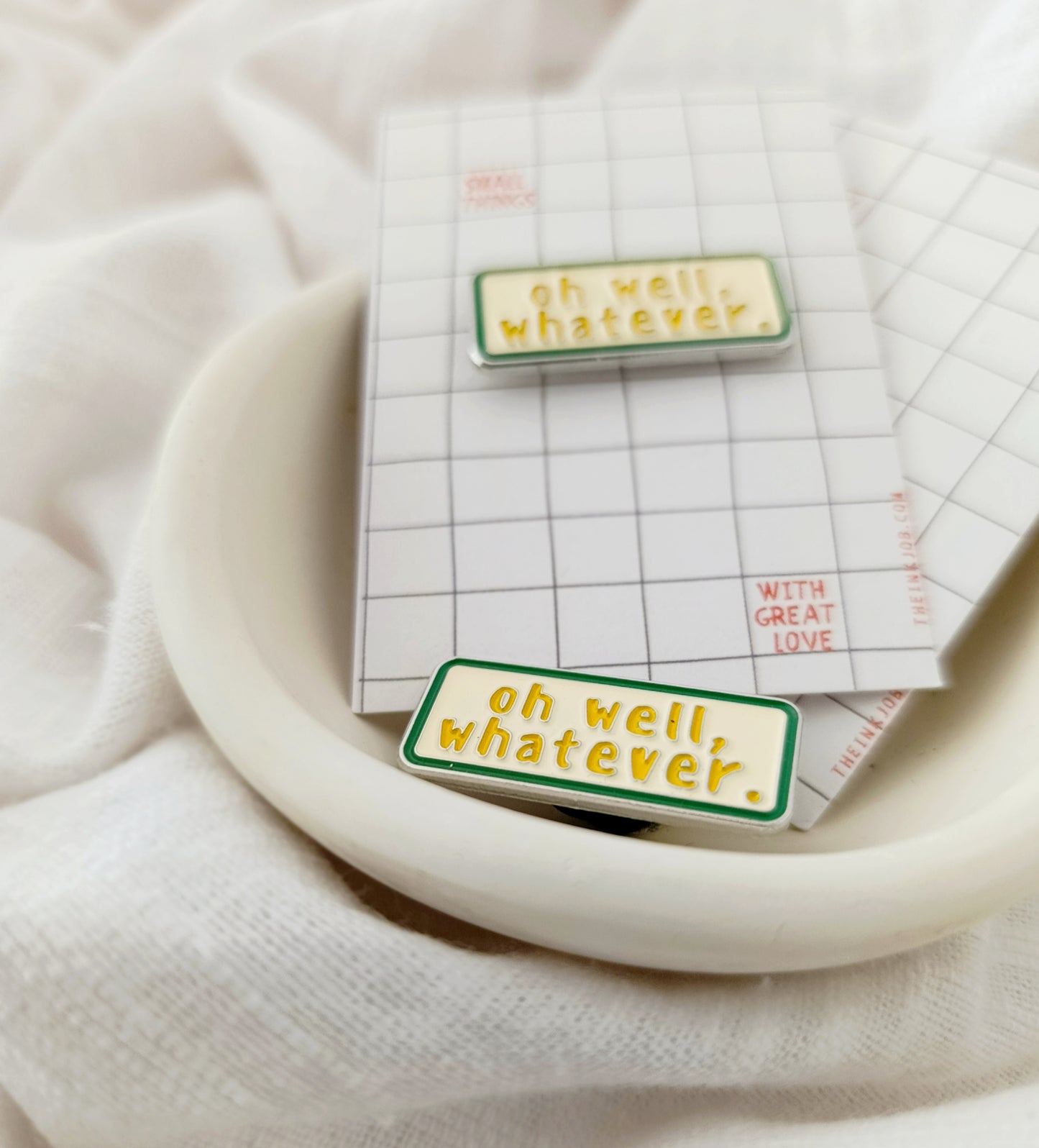 Whatever Enamel Pin - Funky Sarcastic Lapel Pin