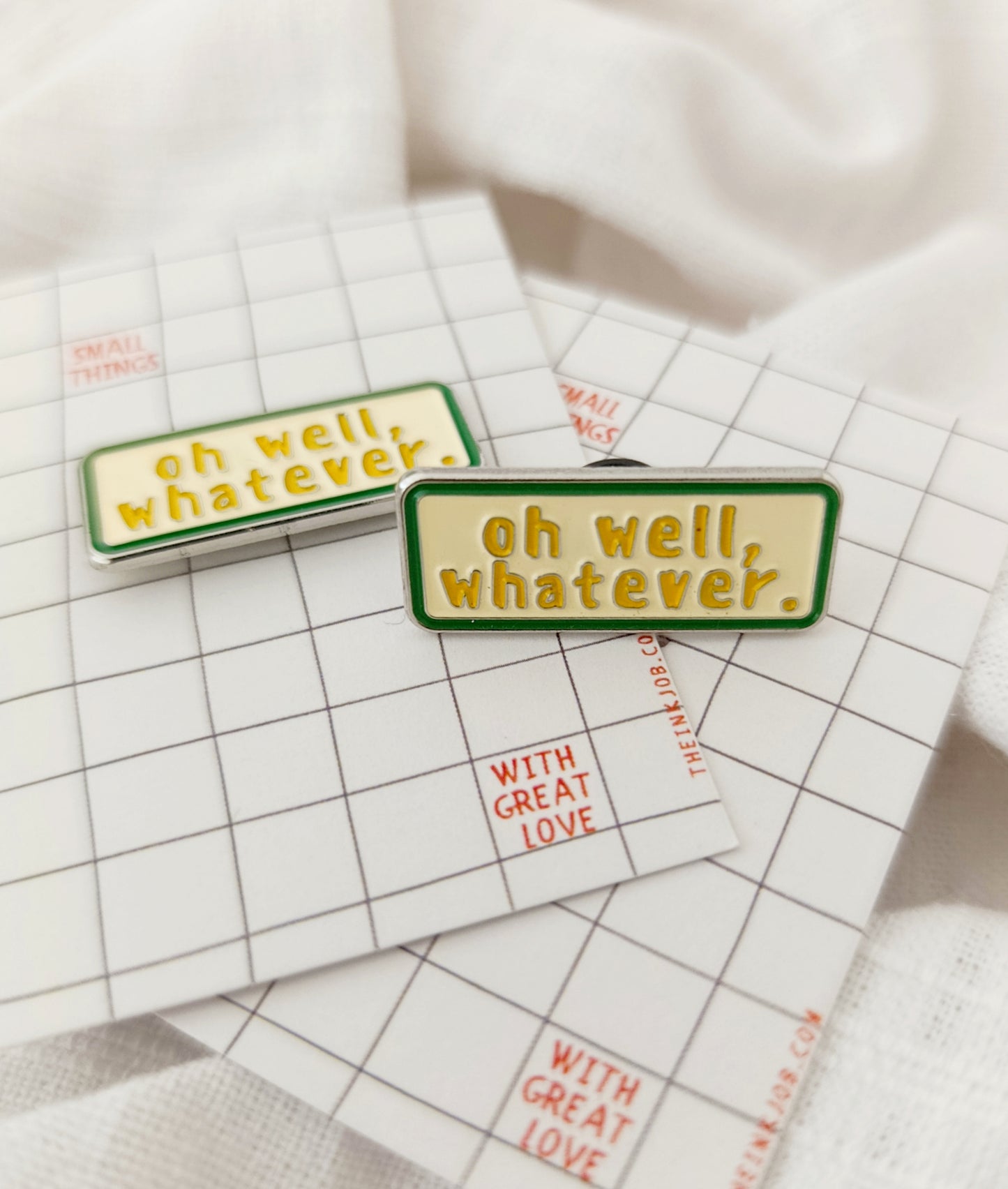 Whatever Enamel Pin - Funky Sarcastic Lapel Pin