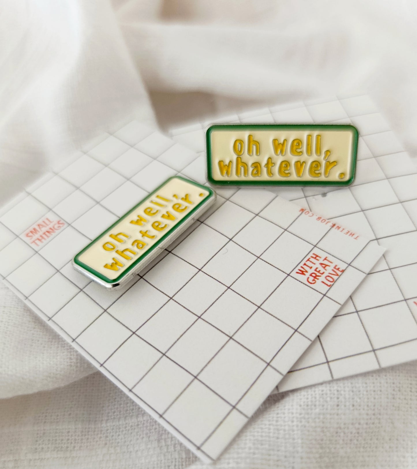 Whatever Enamel Pin - Funky Sarcastic Lapel Pin