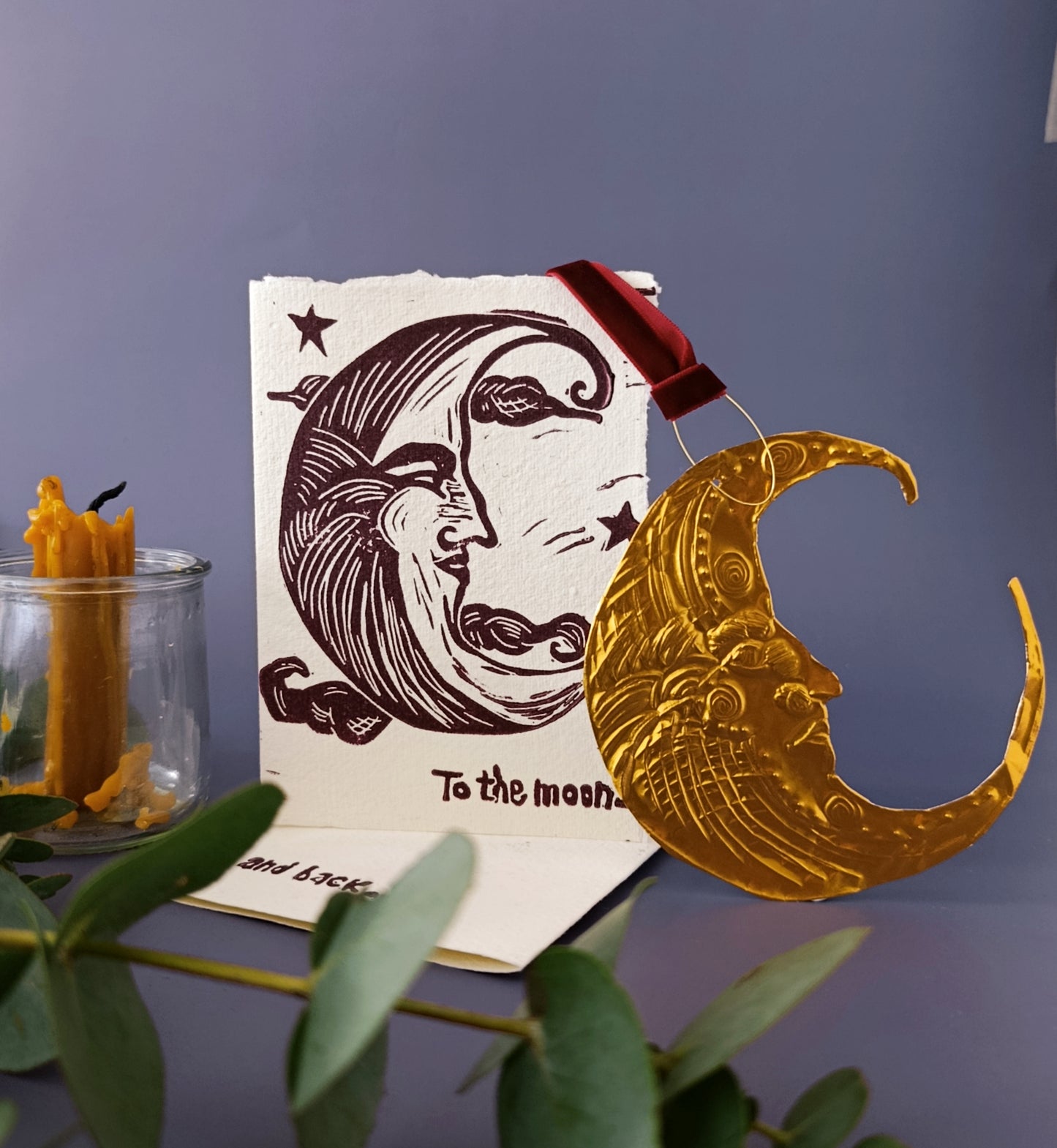 To the Moon and Back Valentine's Day Card