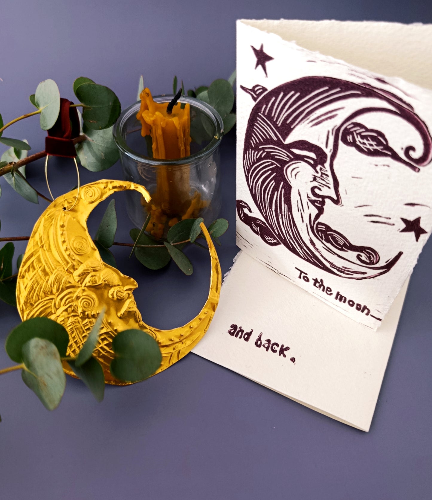 To the Moon and Back Valentine's Day Card