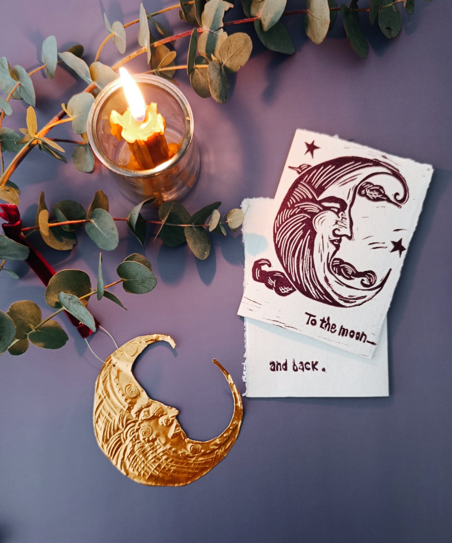 To the Moon and Back Valentine's Day Card