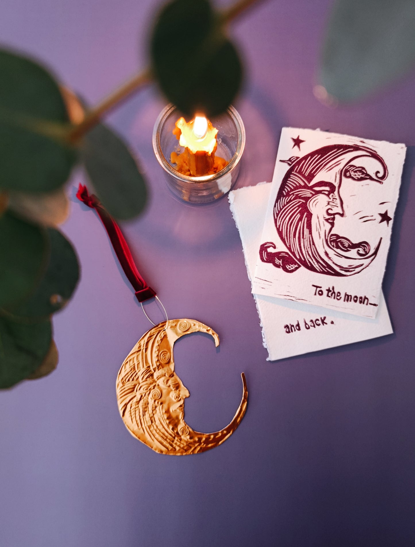 To the Moon and Back Valentine's Day Card