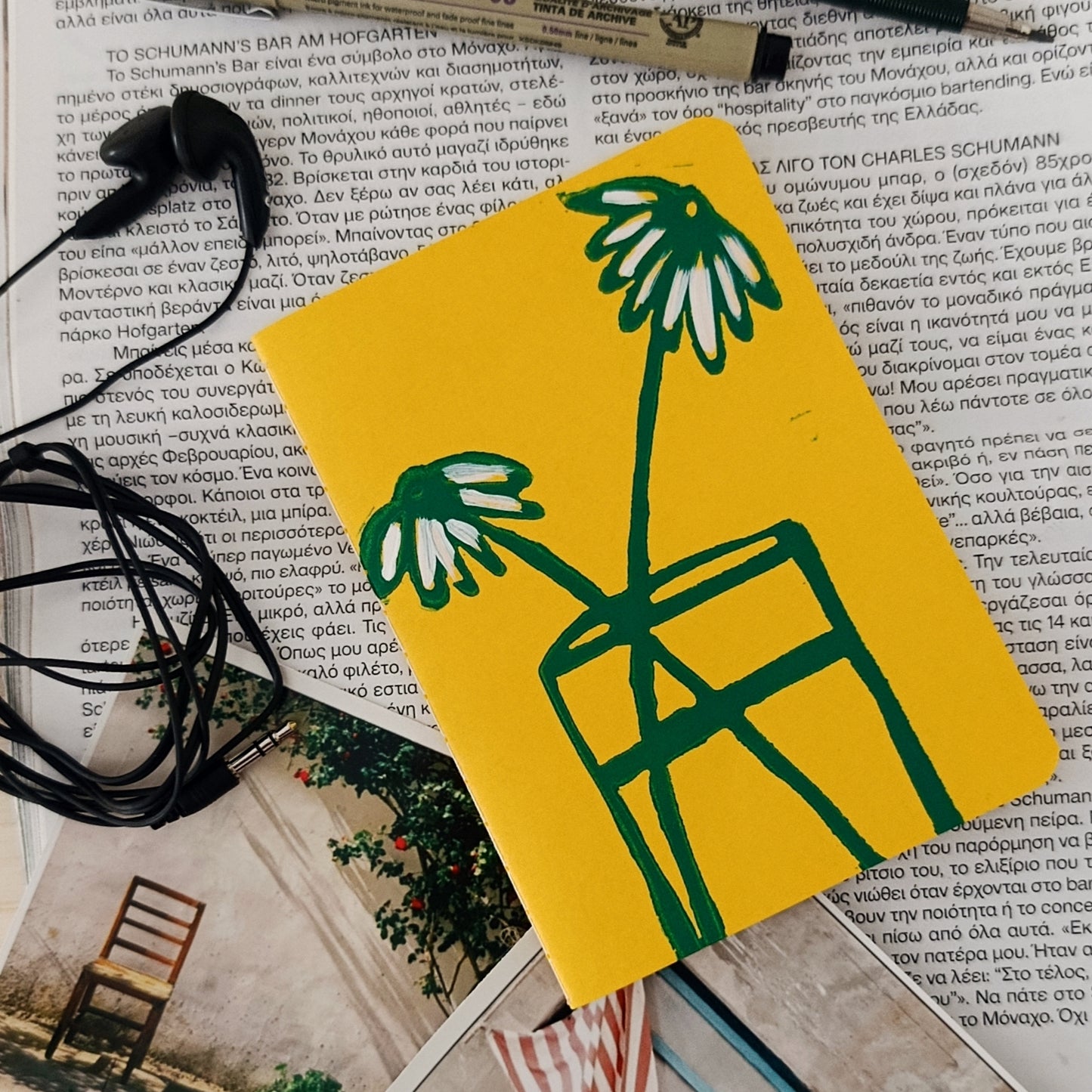 Daisy Flower A6 journal
