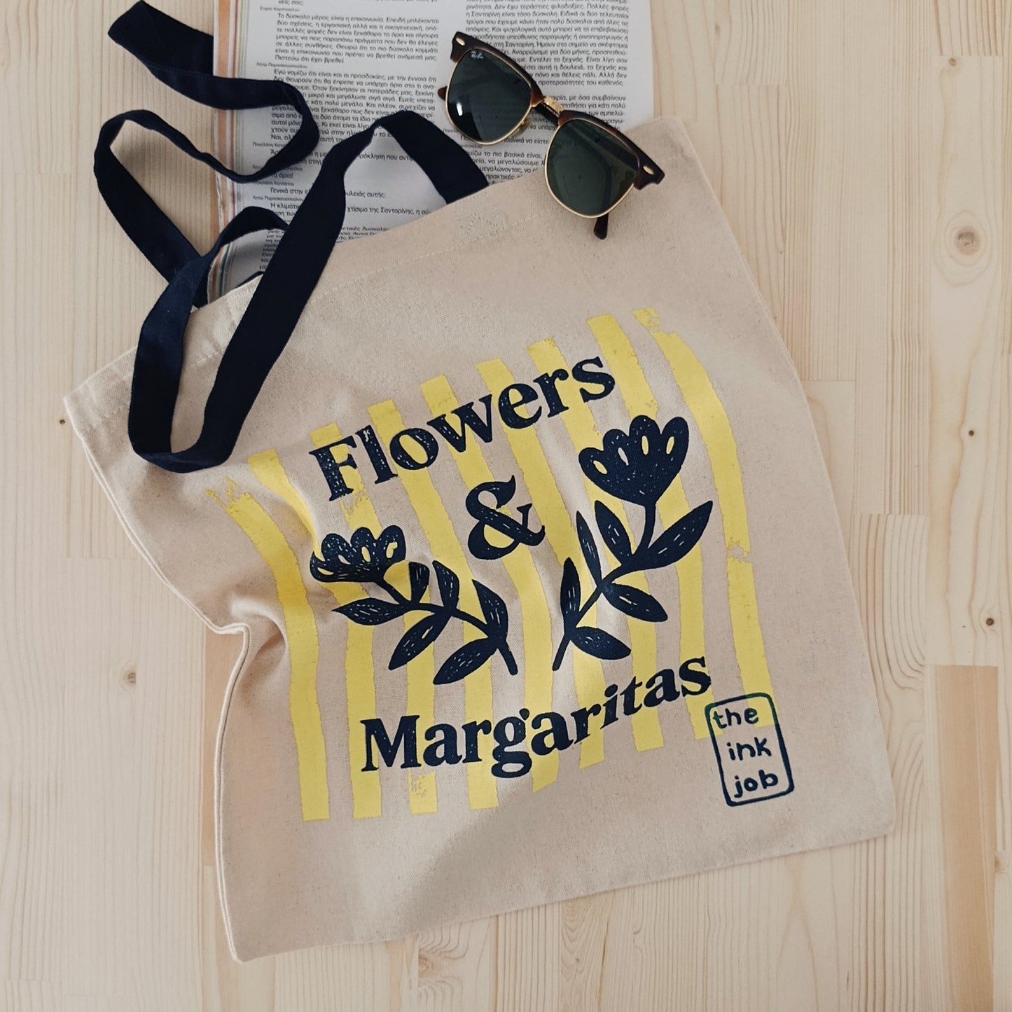 Flowers and Margaritas Tote Bag
