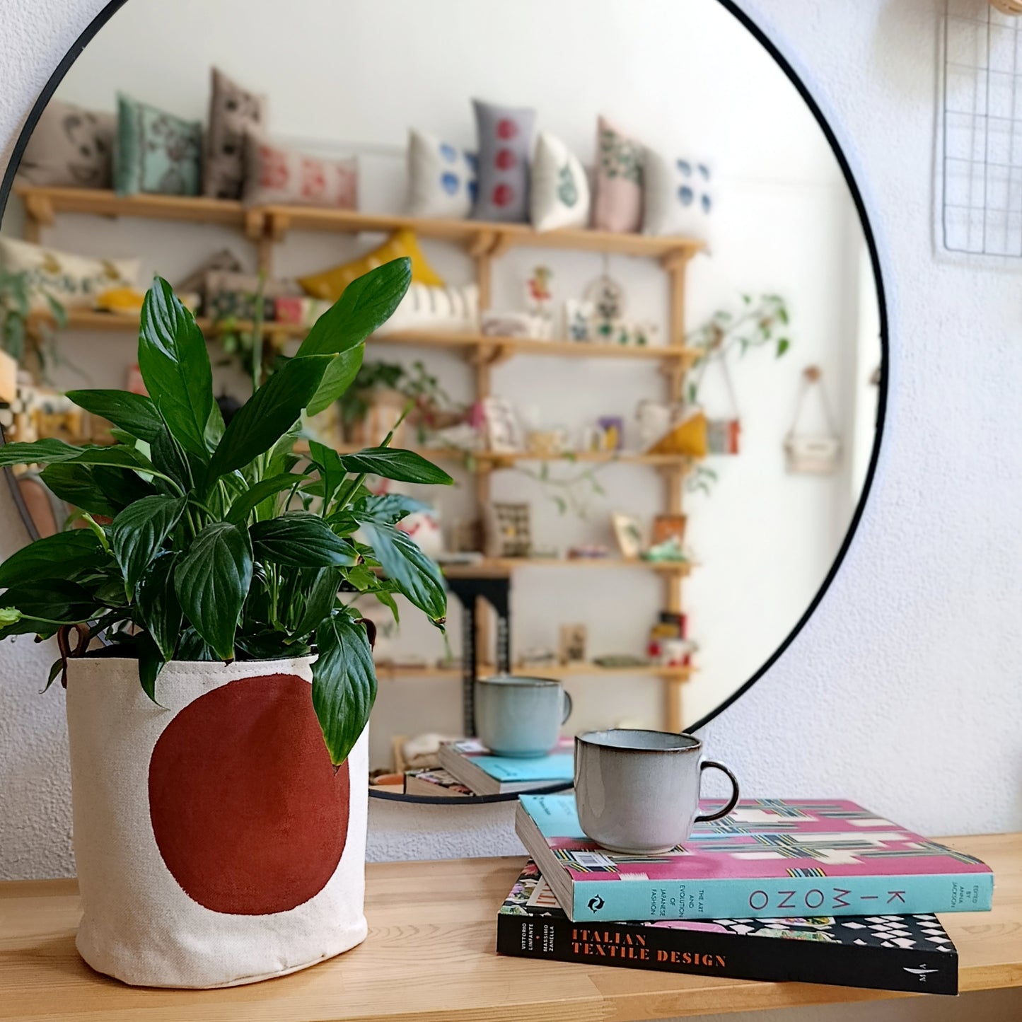 Terracotta Canvas Planter Cover