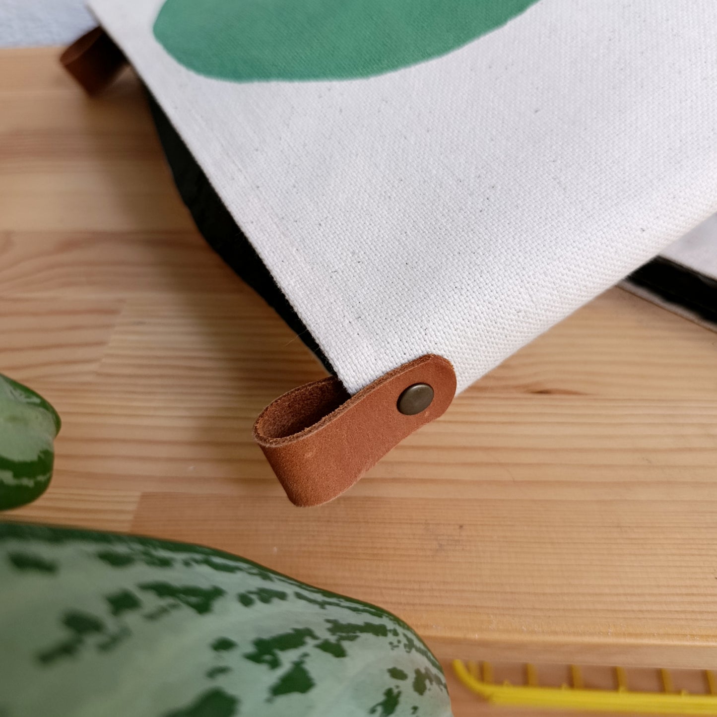 Mint Green Canvas Planter Cover