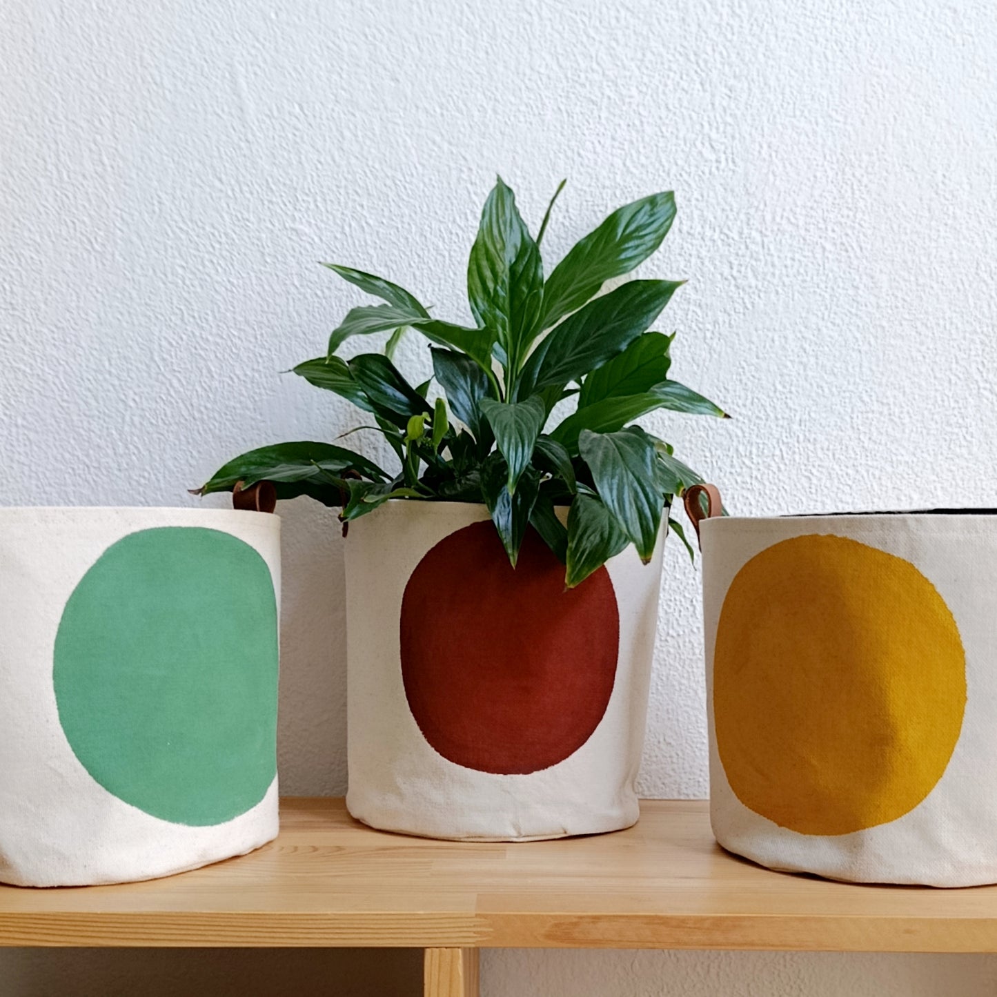 Terracotta Canvas Planter Cover