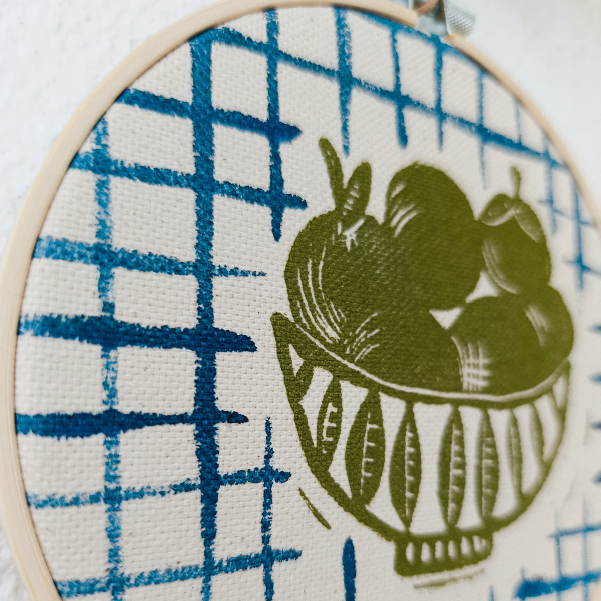 Fruits Motif Hand Printed Artwork