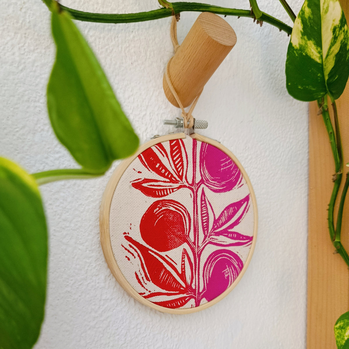 Red Flower Wall Hanging