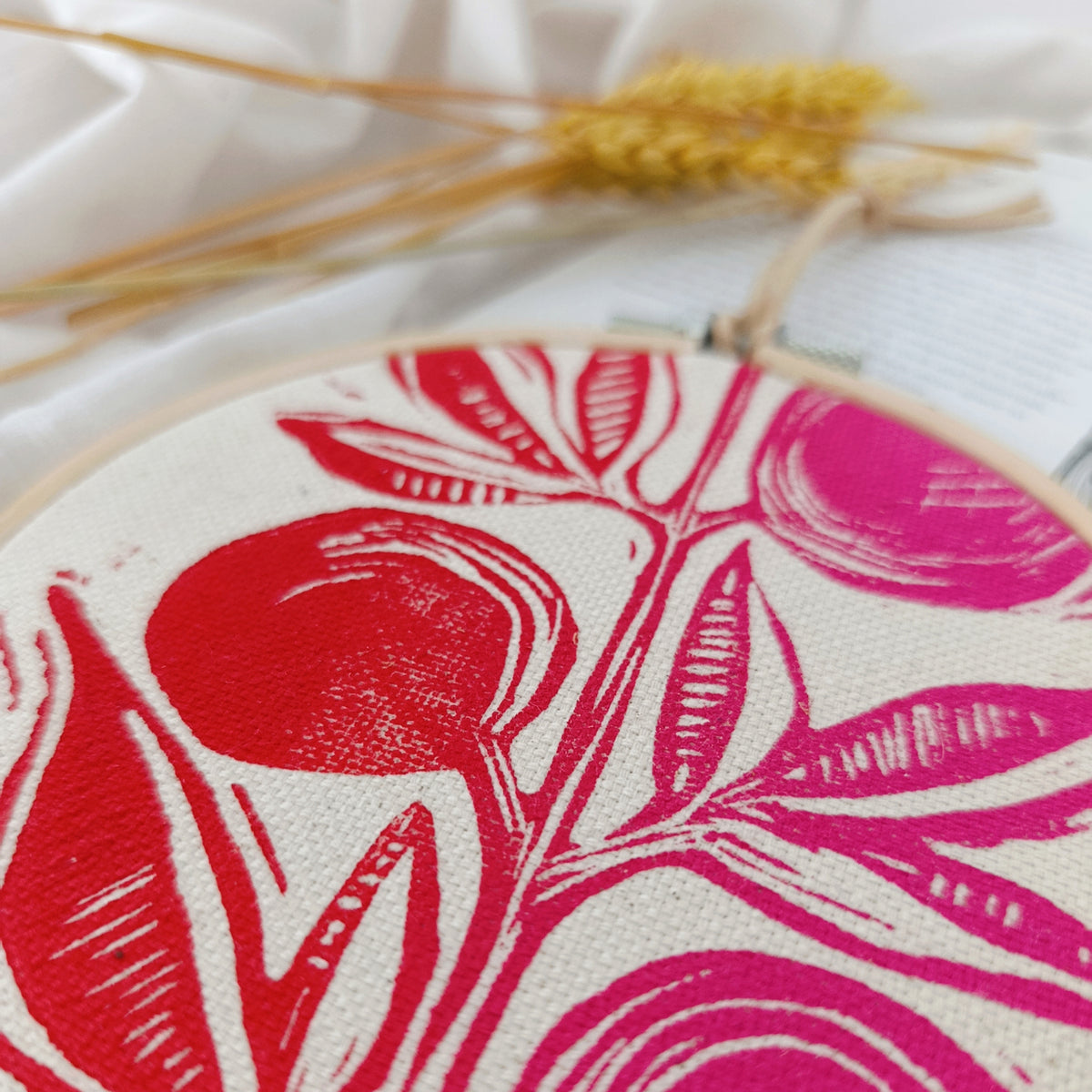 Red Flower Wall Hanging