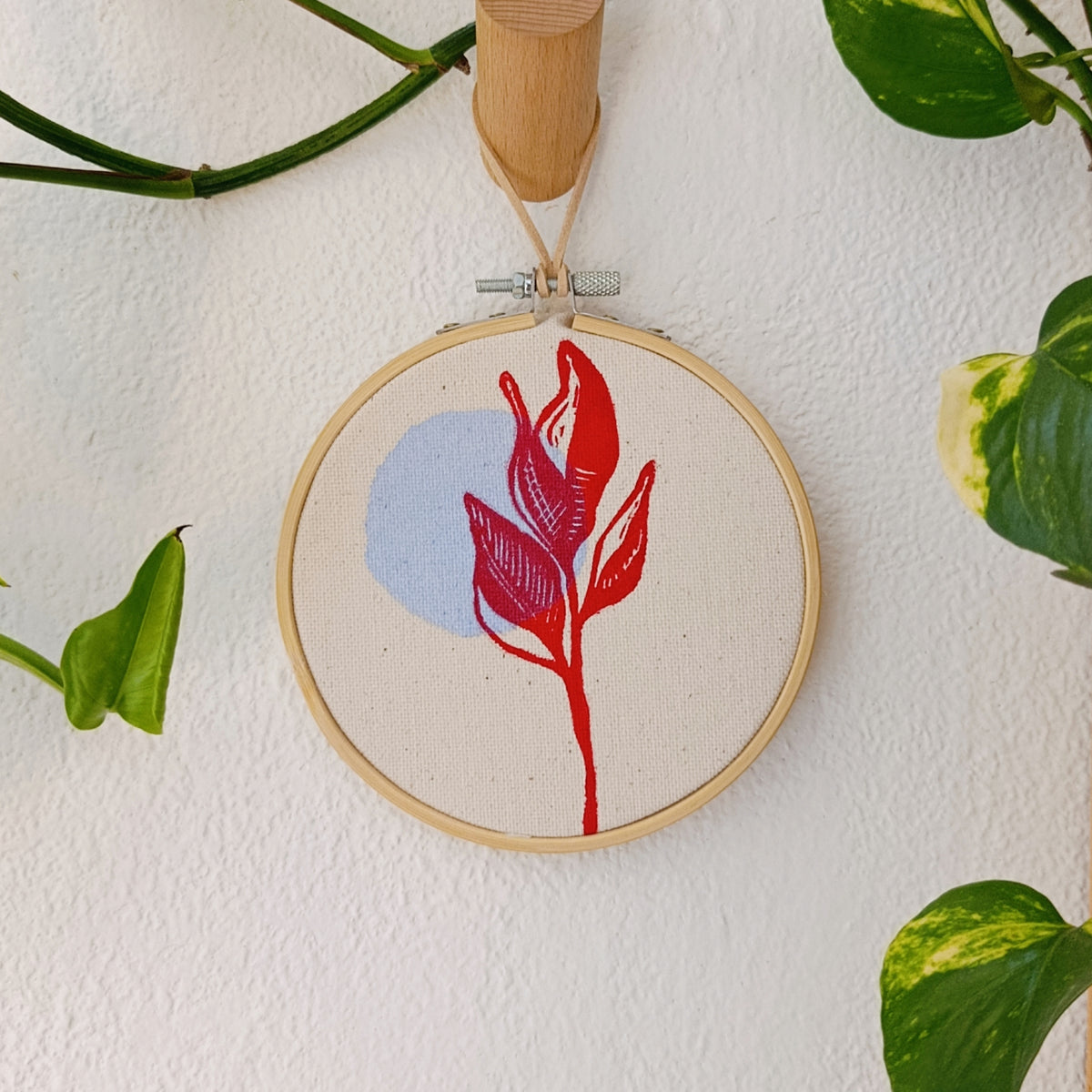 Abstract Floral Wall Hanging