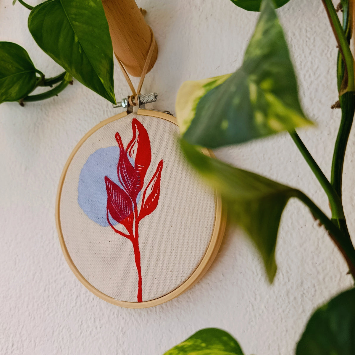 Abstract Floral Wall Hanging