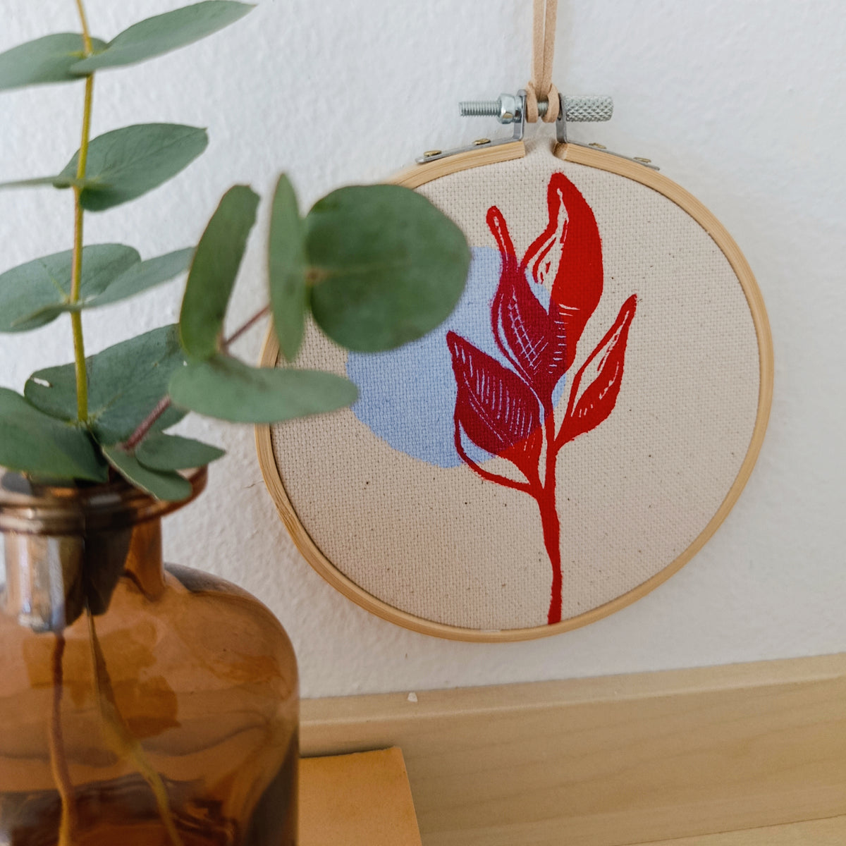 Abstract Floral Wall Hanging