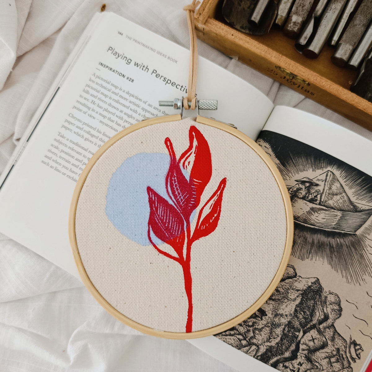 Abstract Floral Wall Hanging