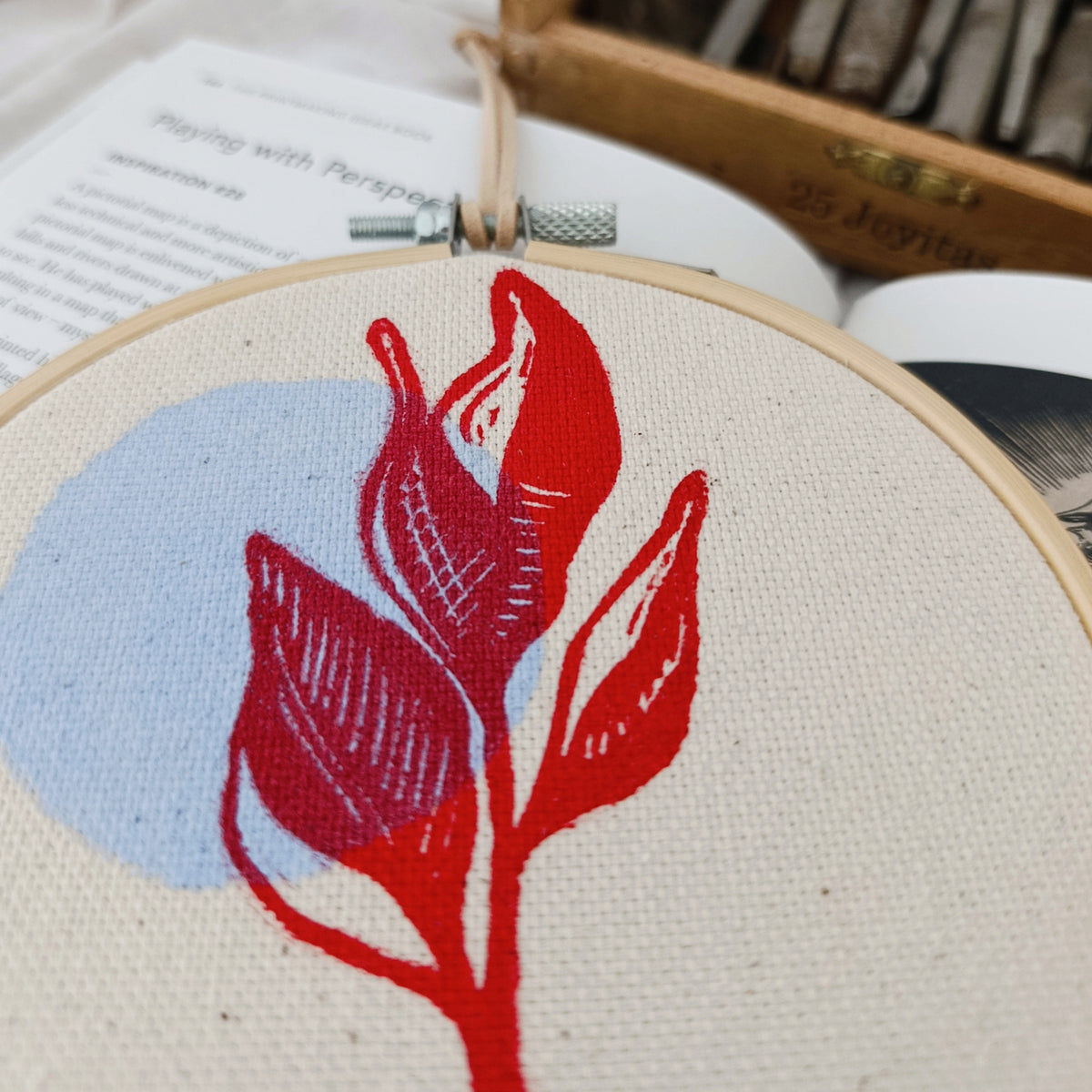 Abstract Floral Wall Hanging