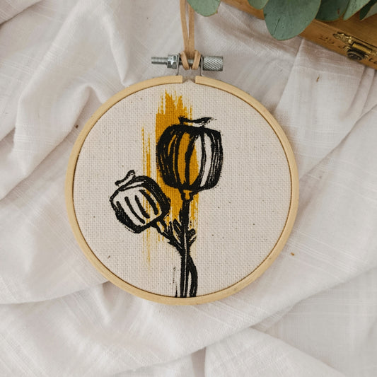 Poppy Flower Wall Hanging