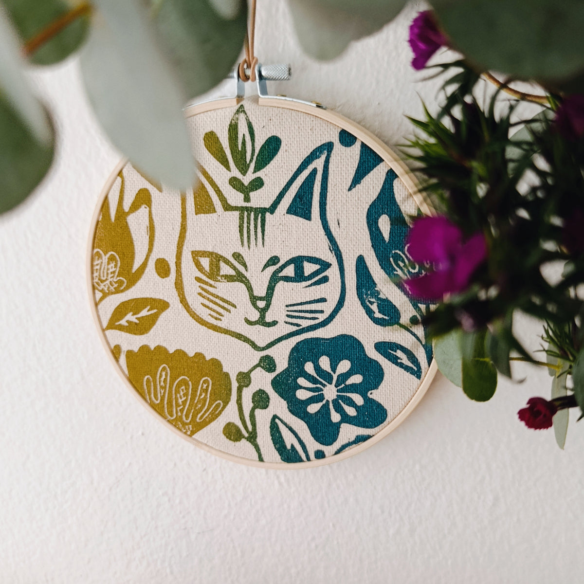 Botanical Cat Wall Hanging