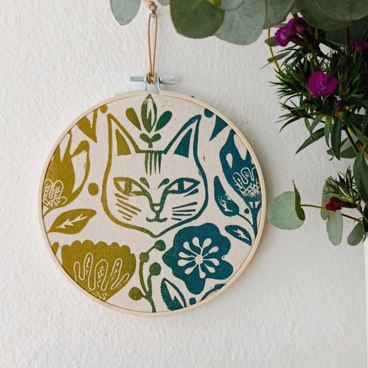 Botanical Cat Wall Hanging