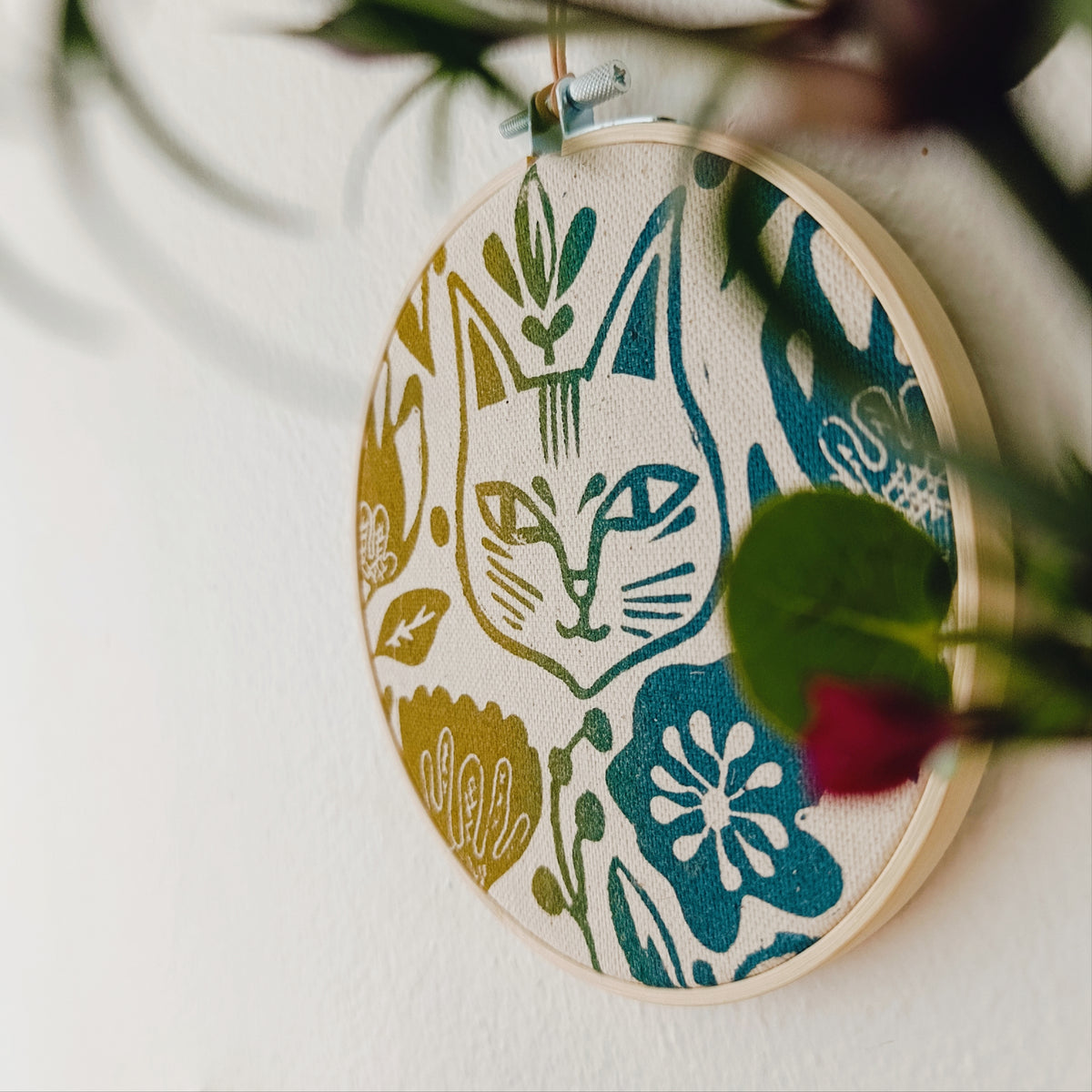 Botanical Cat Wall Hanging