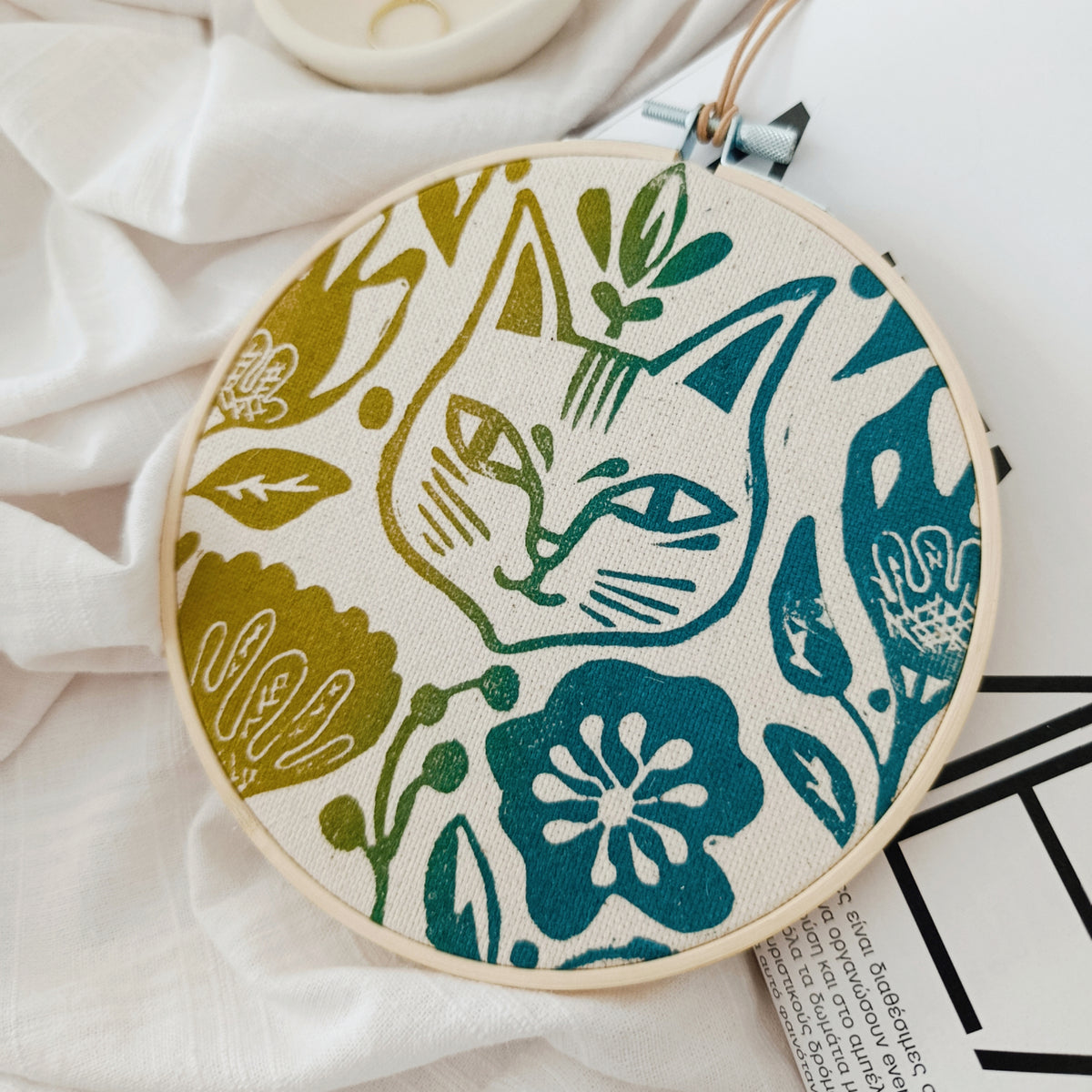 Botanical Cat Wall Hanging